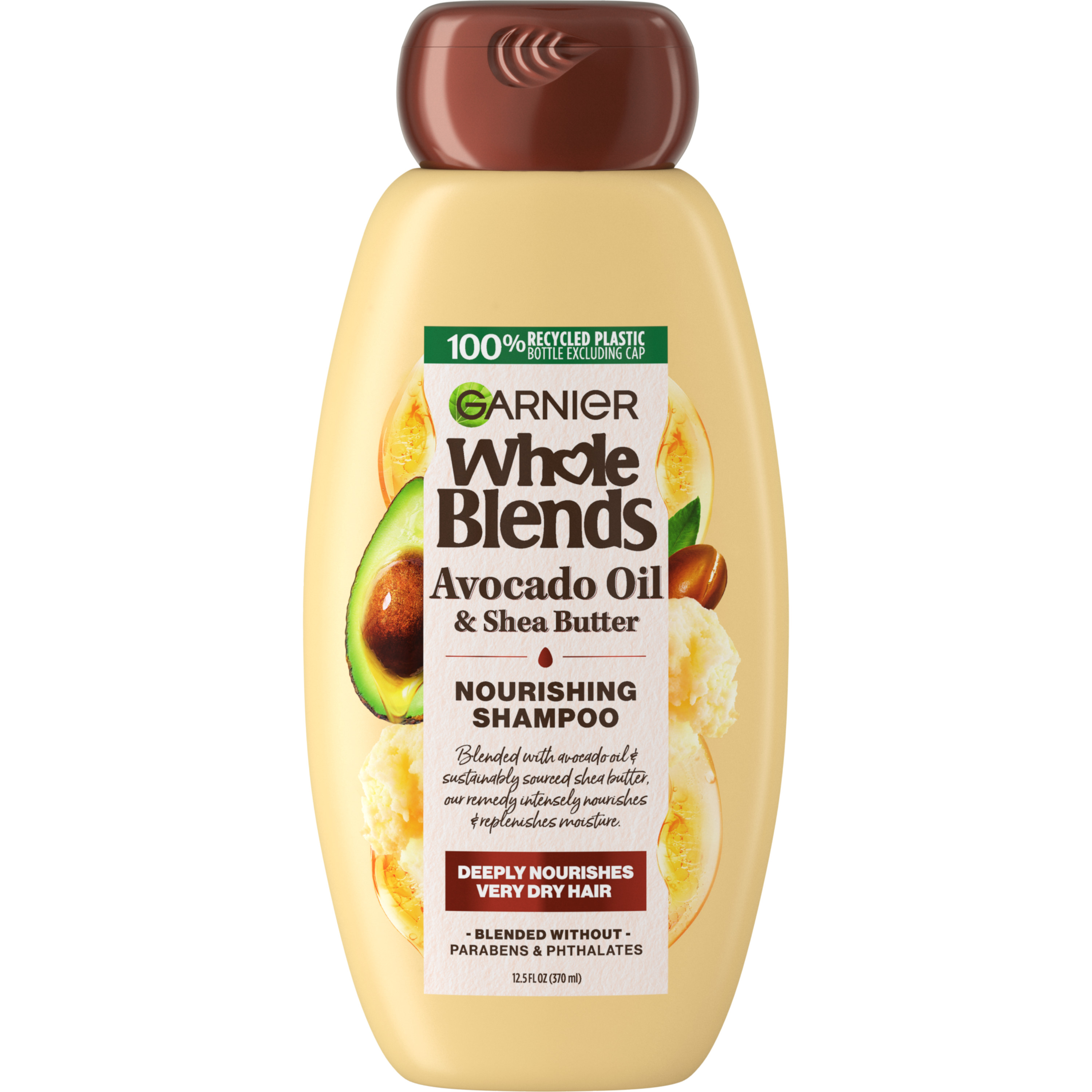 Garnier Whole Blends Nourishing Shampoo with Avocado Oil and Shea Butter, 12.5 fl oz Garnier