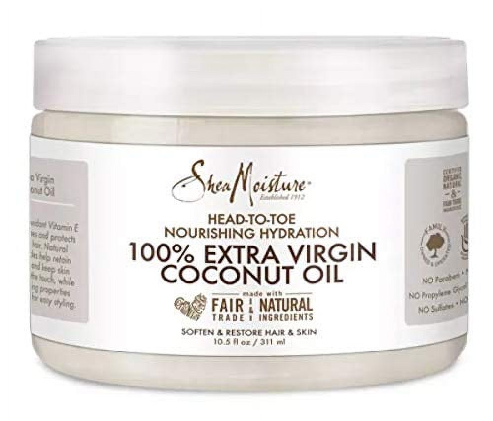 SheaMoisture Head To Toe Nourishing Hydration 100% Extra Virgin Coconut Oil, 10.5 Oz SheaMoisture