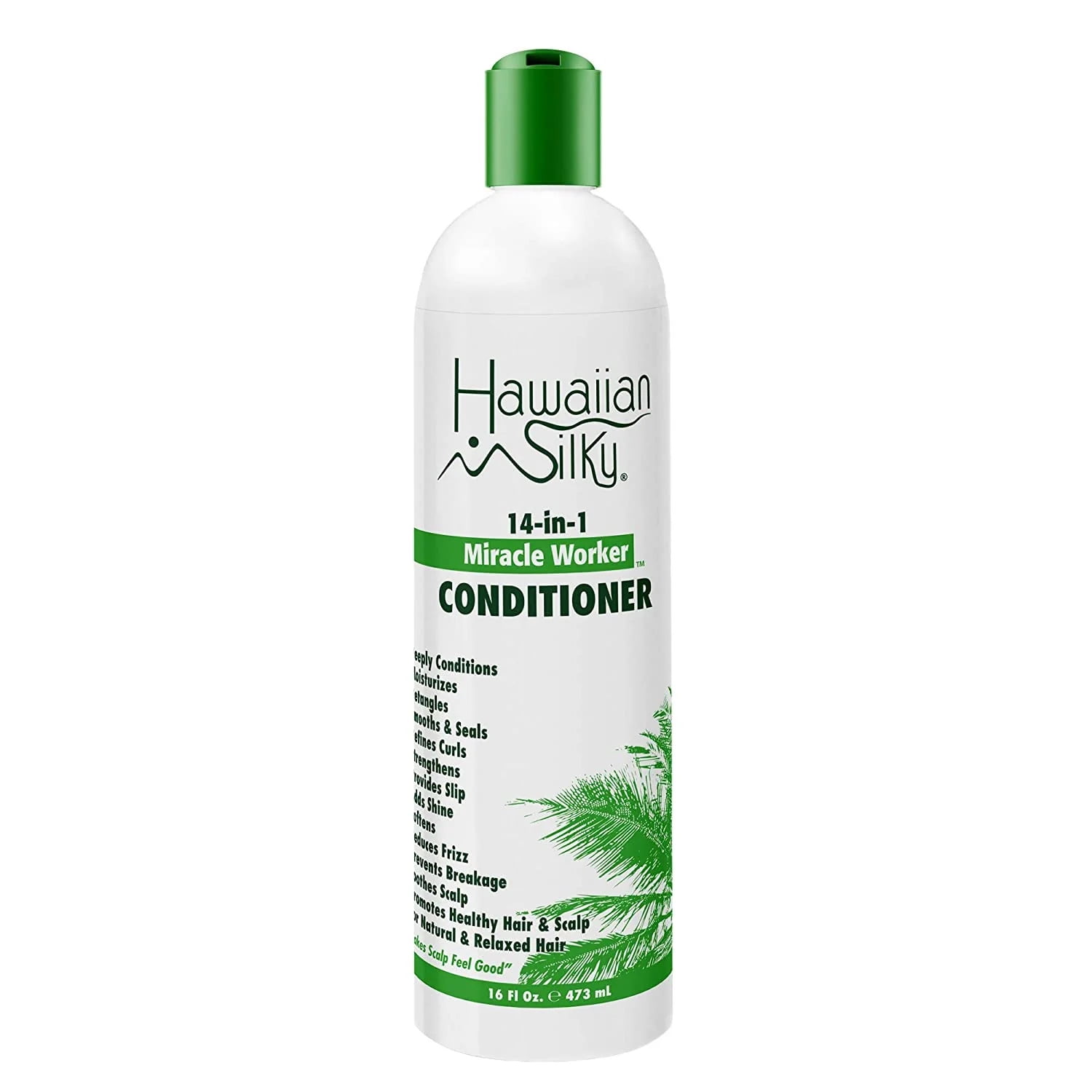 Hawaiian Silky 14-in-1 Miracle Worker Anti-Aging Moisturizing Repairing Daily Conditioner, 16 fl oz Hawaiian Silky