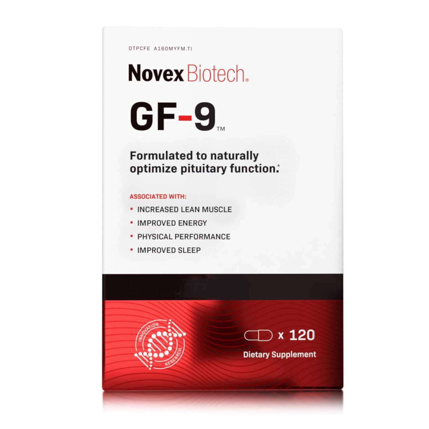 Novex Biotech GF-9, 120 Capsules, Patented Formula, No Added Hormones, Easy-to-Swallow Generic