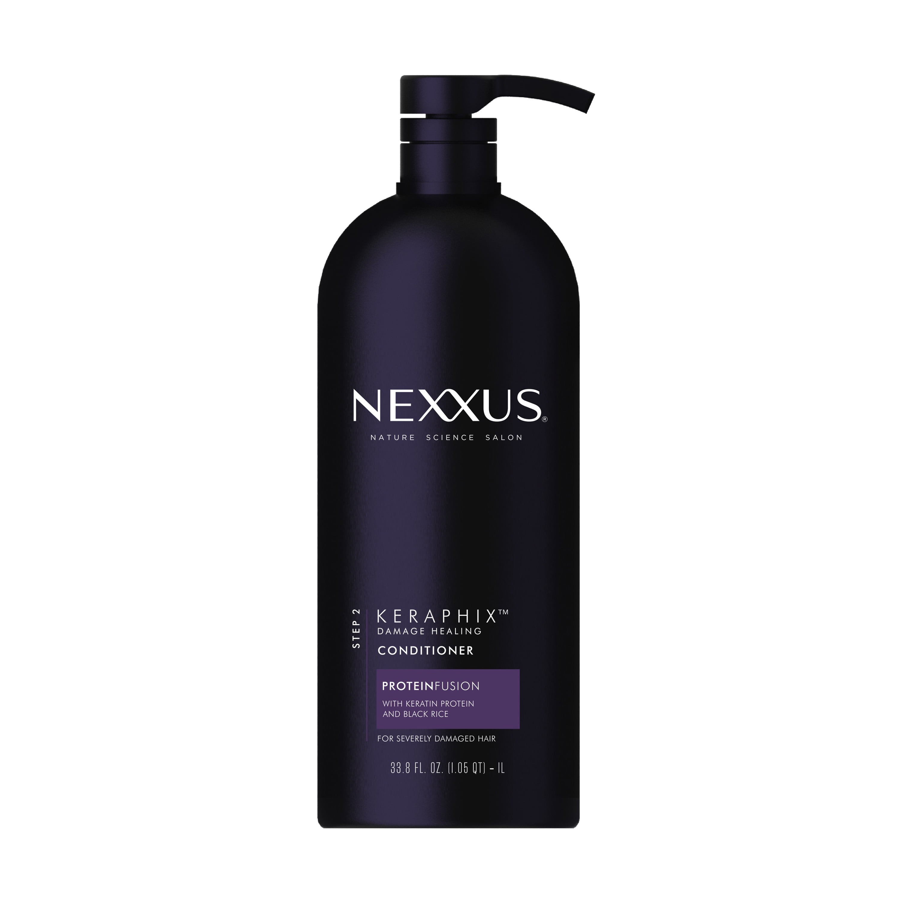 Nexxus Keraphix with ProteinFusion Conditioner Silicone-Free with Keratin Protein and Black Rice for Damaged Hair 33.8 oz Nexxus