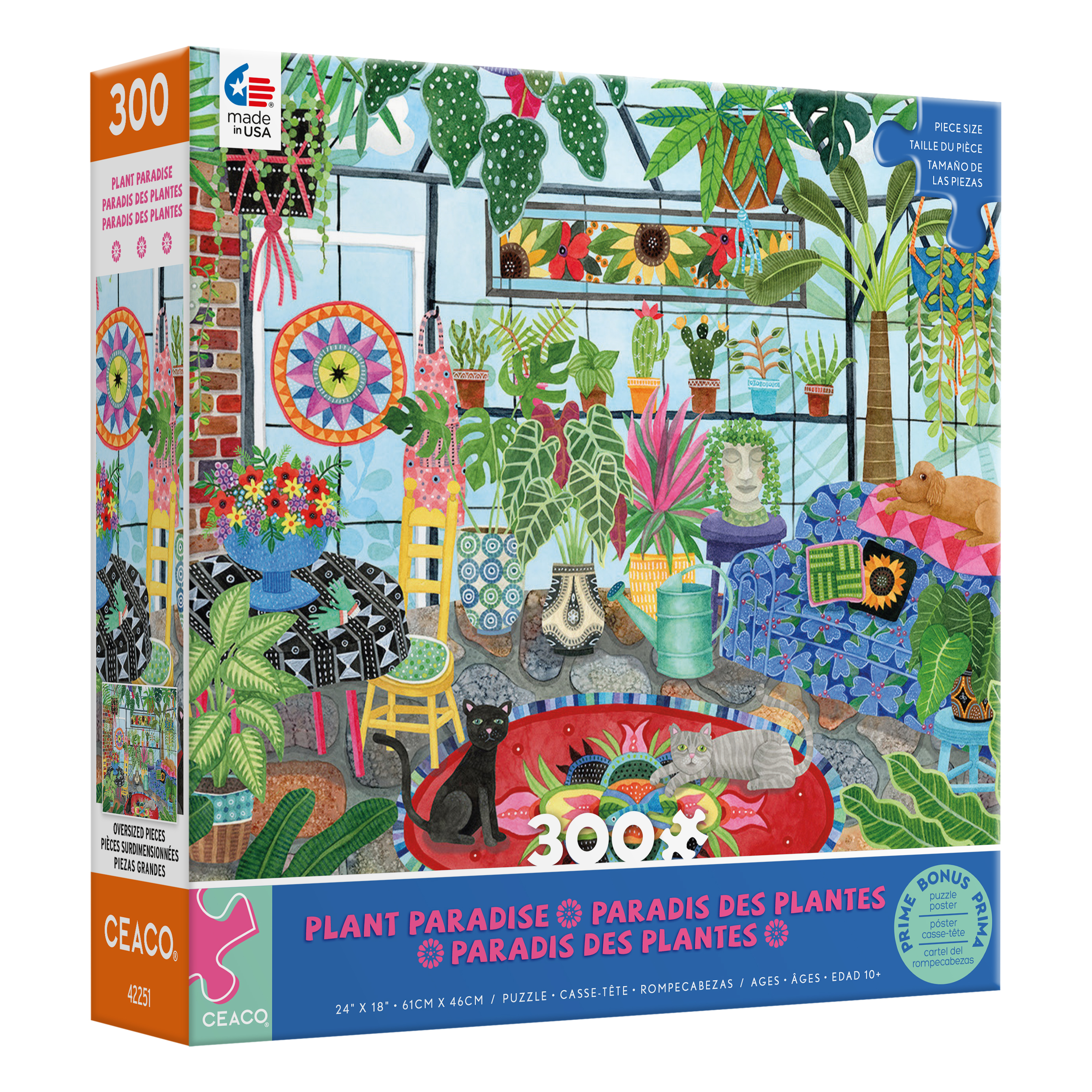 Ceaco Plant Paradise 300 Piece Interlocking Jigsaw Puzzle Ceaco