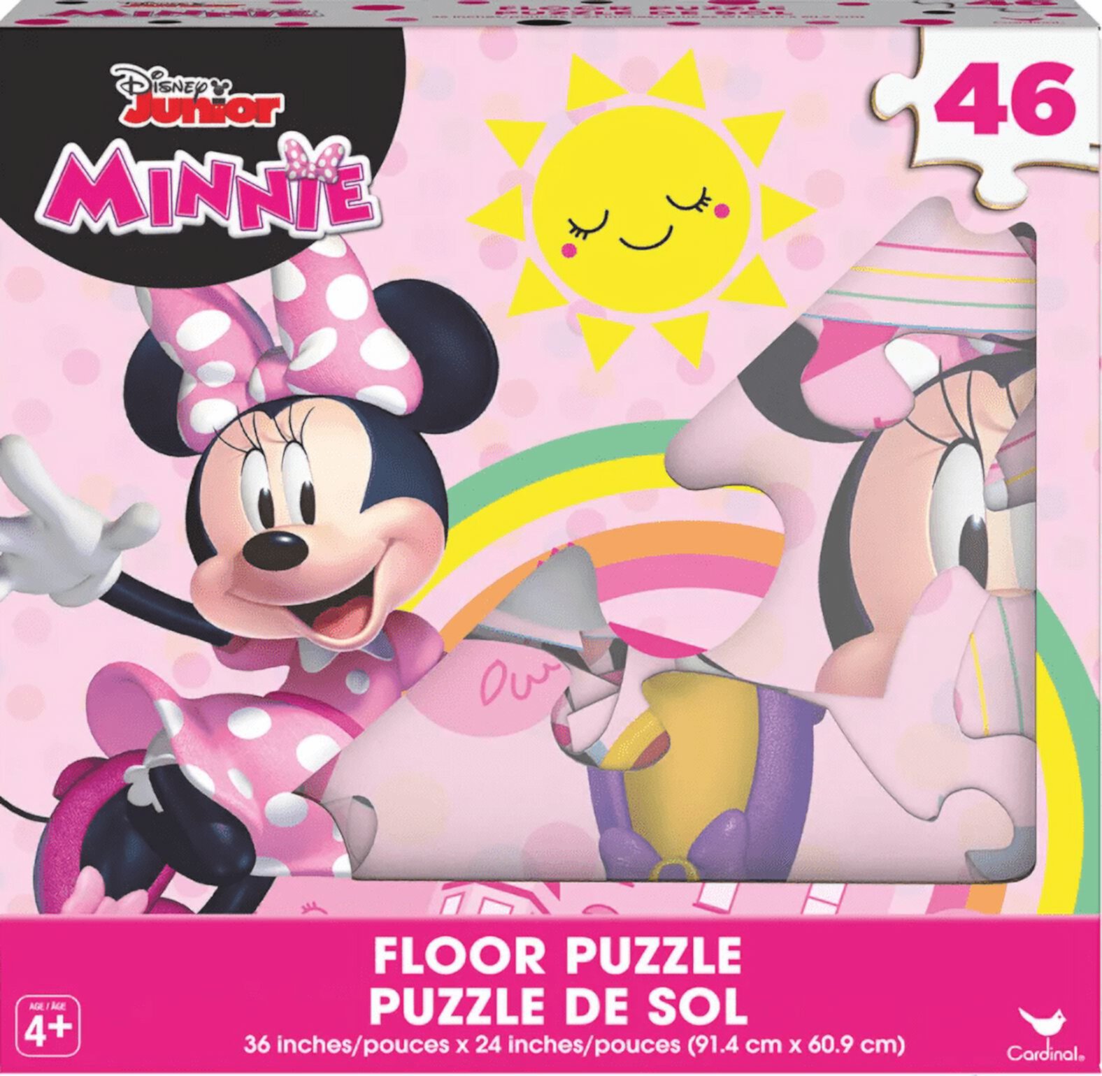 Floor Puzzle 46 Pieces Minnie Mouse Cardinal