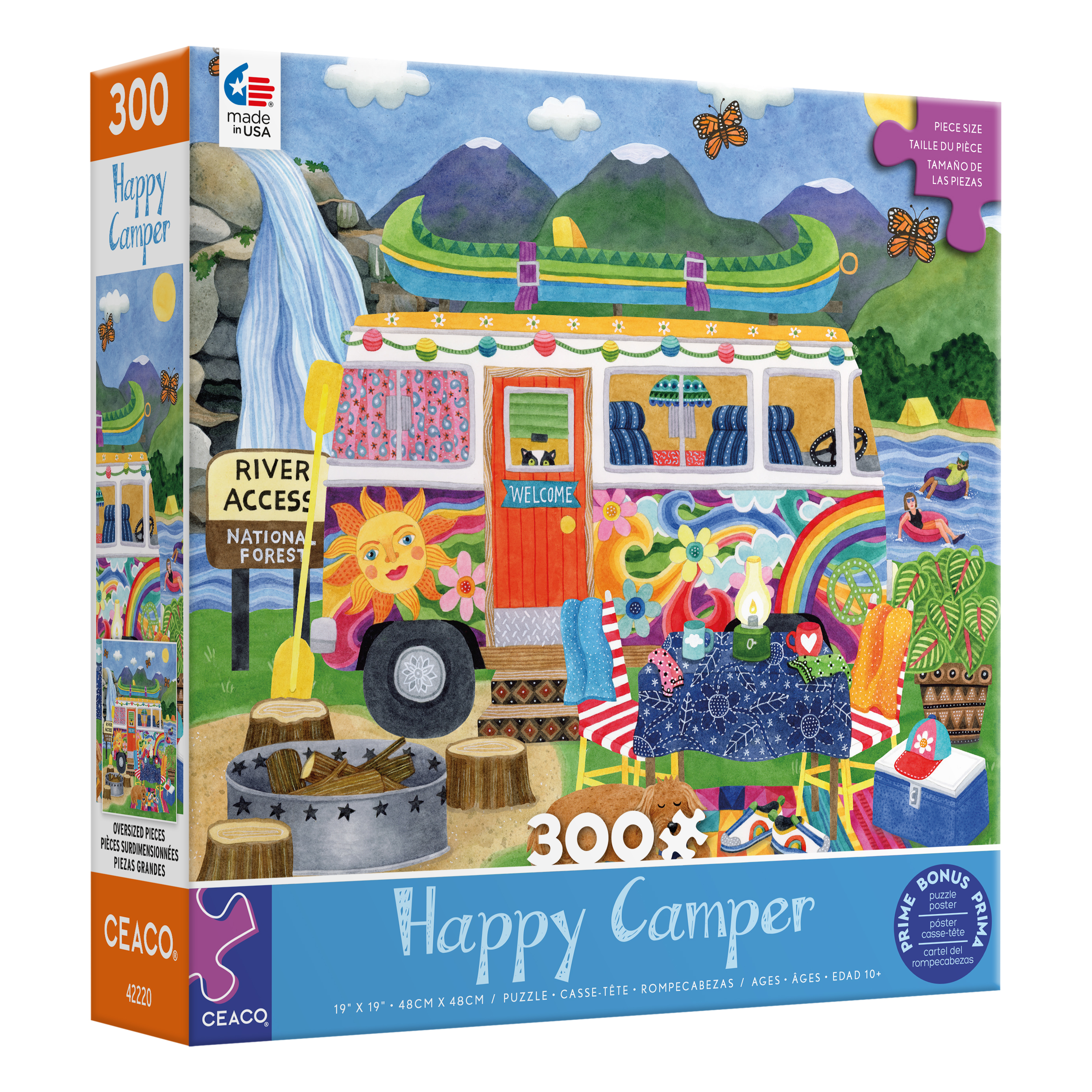 Ceaco Waterfall Camper 300 Piece Interlocking Jigsaw Puzzle Ceaco