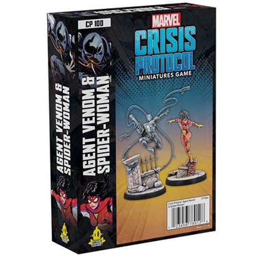 Asmodee CP100EN Marvel Crisis Protocol Miniatures Game Expansion Pack - Agent Venom & Spider Woman Asmodee