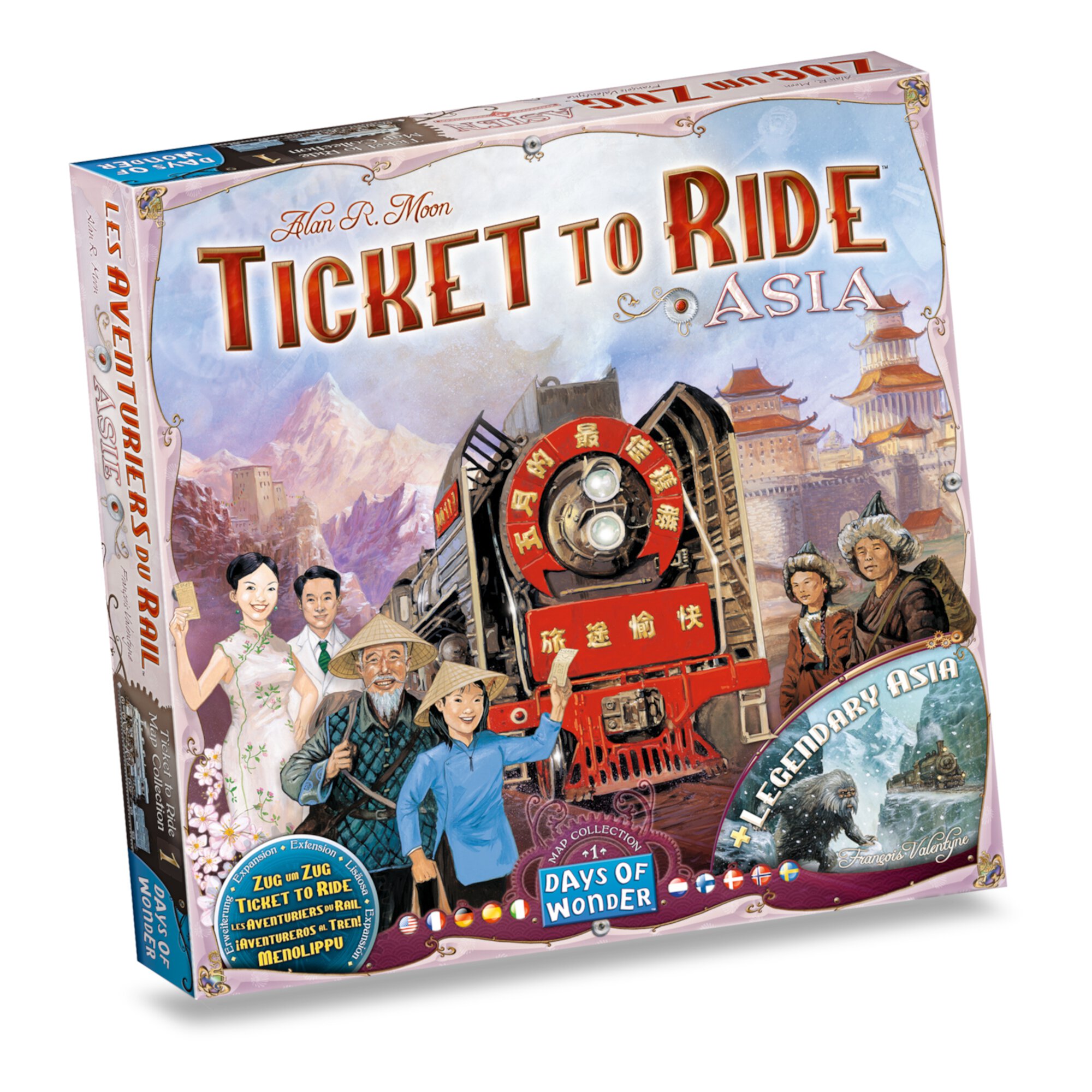 Ticket to Ride: Asia Expansion Strategy Board Game for Ages 8 and up, from Asmodee Asmodee