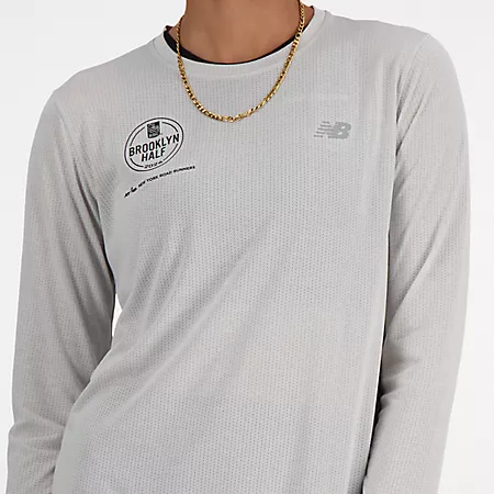 Женская Спортивная Одежда New Balance RBC Brooklyn Half Athletics Long Sleeve New Balance