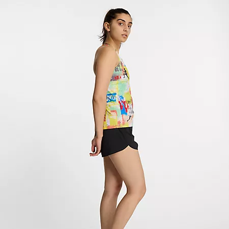 Женская Спортивная Одежда New Balance RBC Brooklyn Half Printed Singlet New Balance