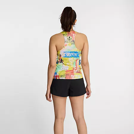 Женская Спортивная Одежда New Balance RBC Brooklyn Half Printed Singlet New Balance