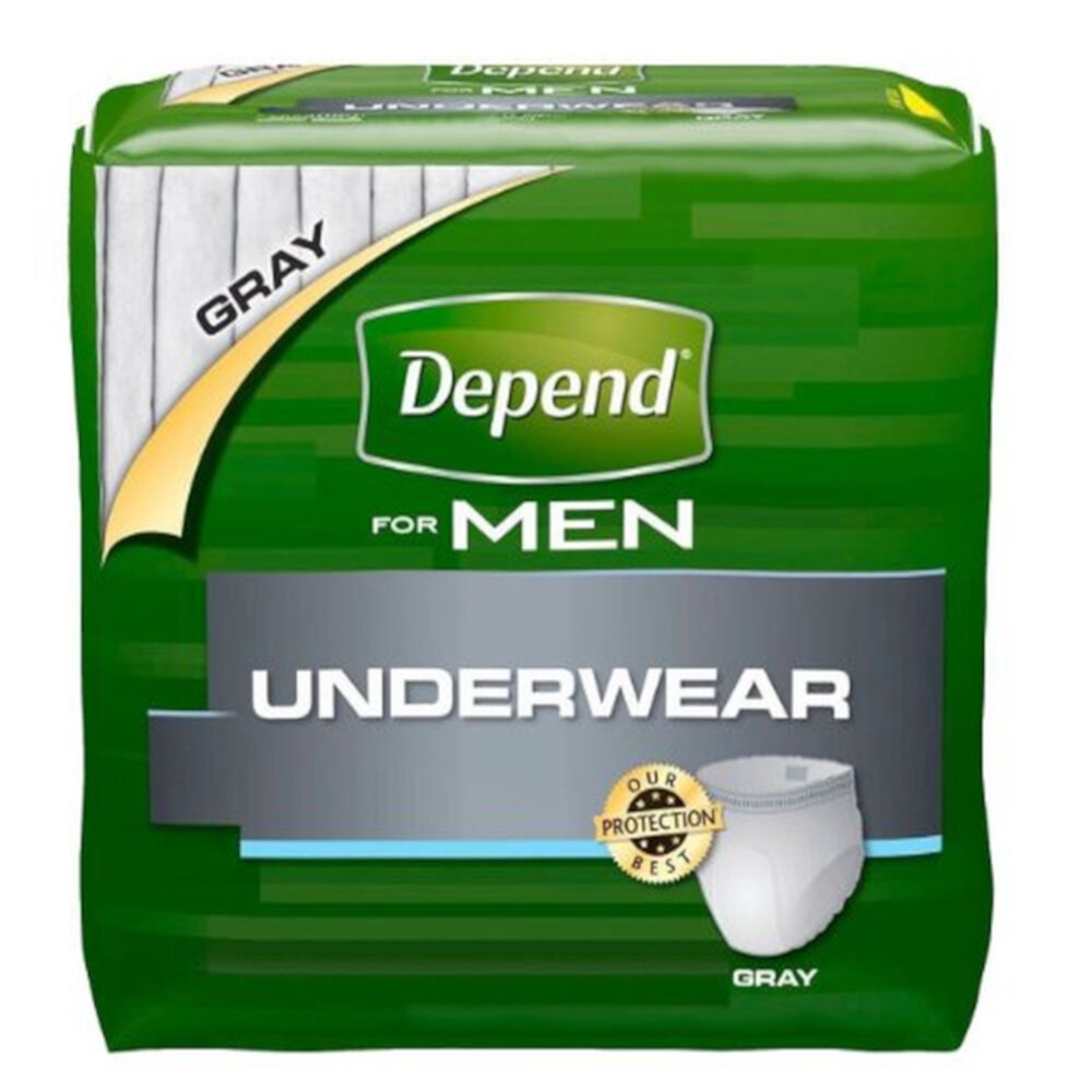 Depend Fit-Flex Incontinence Underwear for Men (Pack of 4) Depend