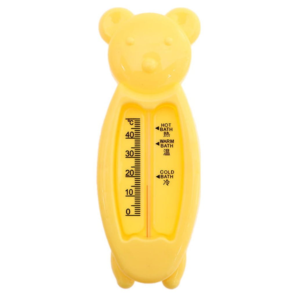 Pedty Hygrometer,1x thermometer,Cute Children's Cartoon Indoor Bath Thermometer Baby Bear Water Thermometer Pedty