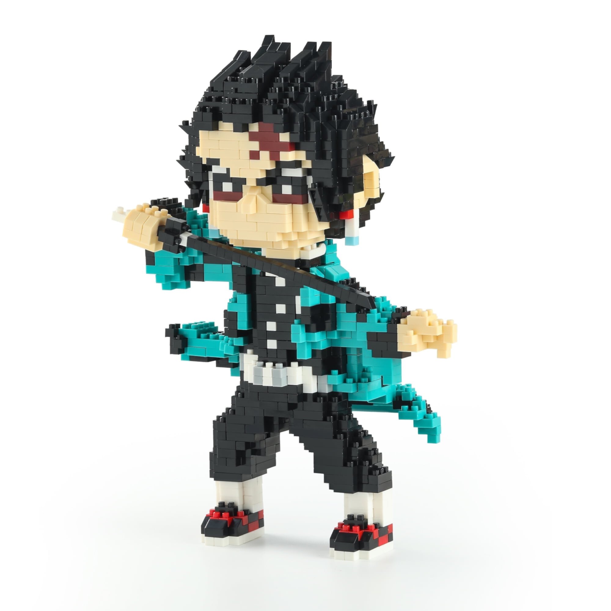 HI-REEKE Anime Figure Demon Micro Mini Building Block Set Slayer Tanjiro Building Kit Multi Color HI-REEKE