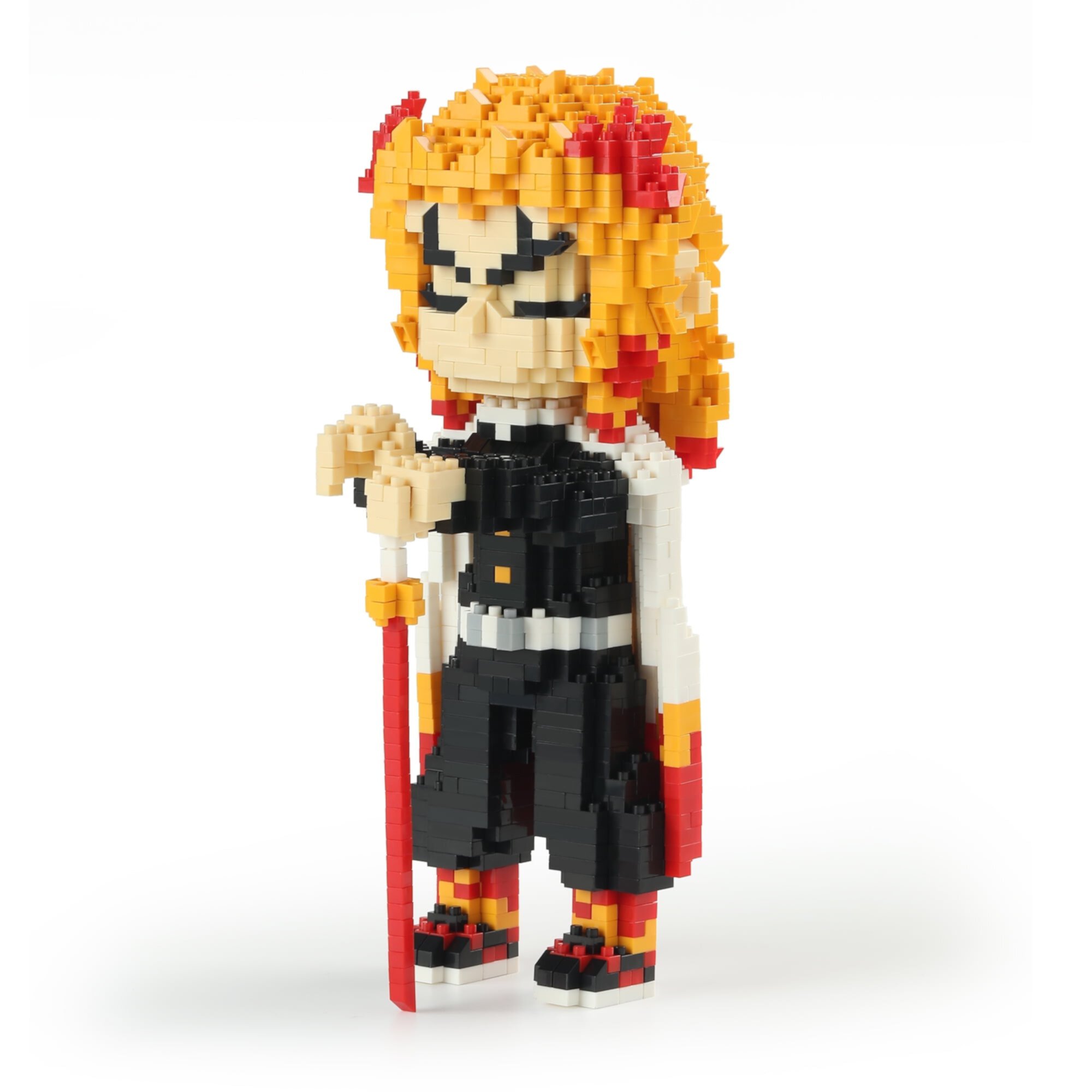 HI-REEKE Anime Figure Demon Micro Mini Building Block Set Slayer Rengoku Building Kit Multi Color HI-REEKE