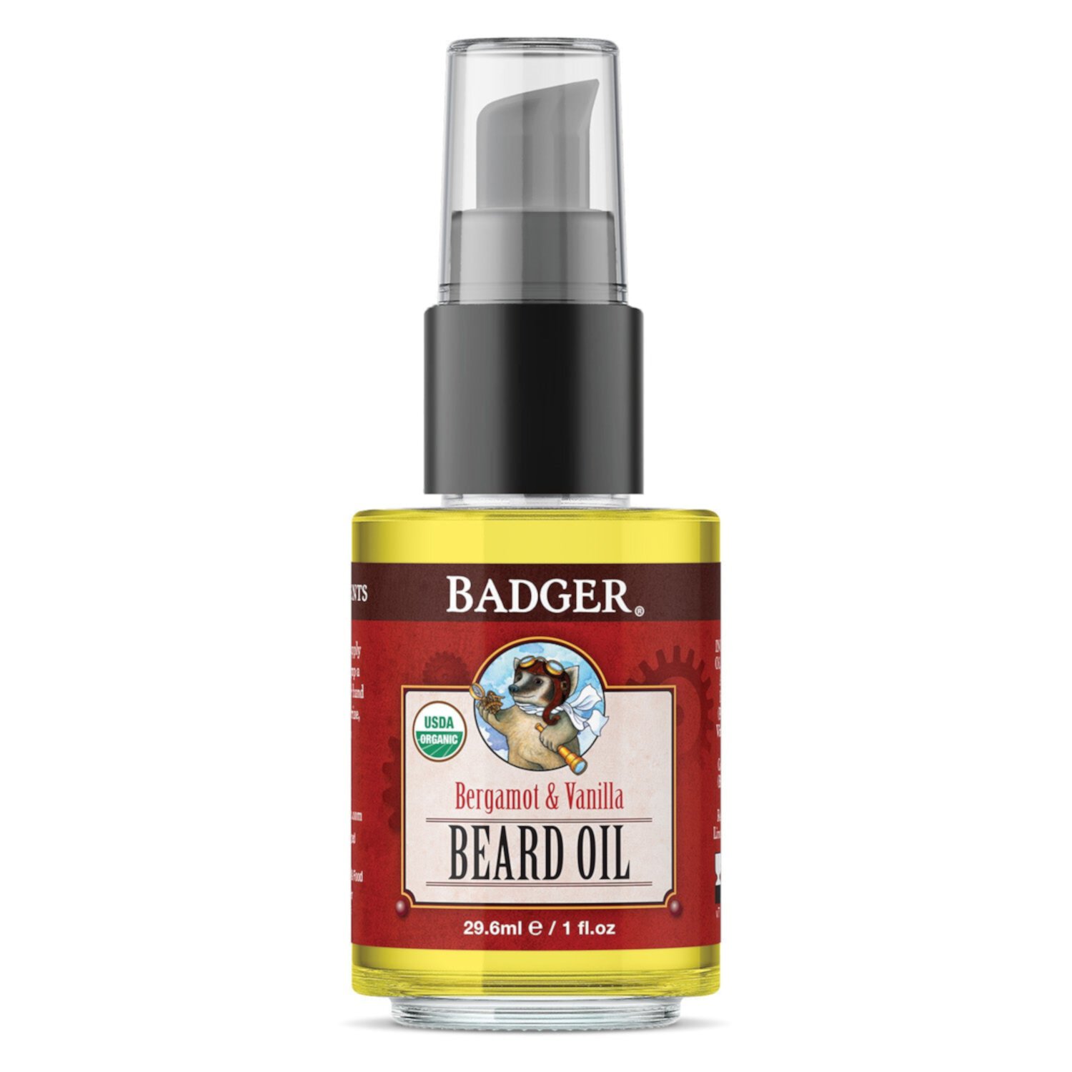 Badger - Beard Oil, Babassu & Jojoba, Certified Organic, Premium Beard Conditioner, Beard Oil for Dry Skin, Beard Oil for Long Beards, Facial Hair Oil Badger