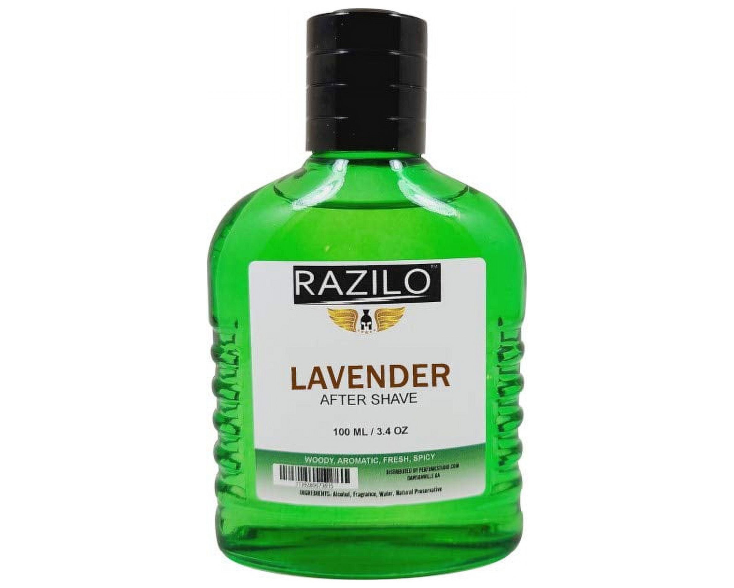 Lavender Aftershave for Men; Splash Glass Bottle 3.4oz / 100ml. (Razilo Lavender) Razilo