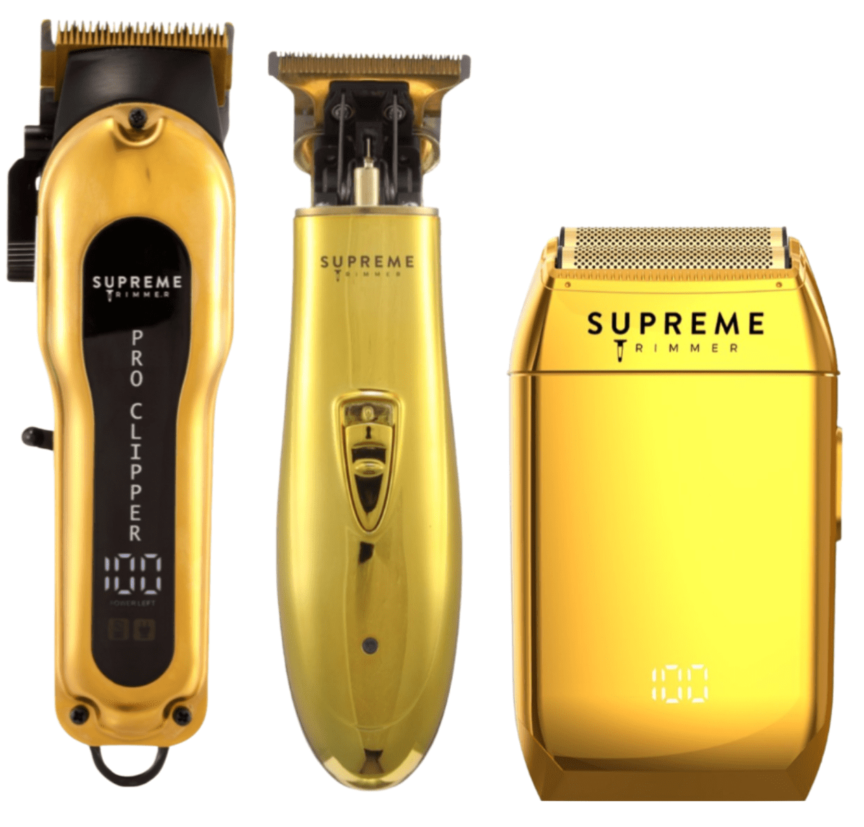 SUPREME TRIMMER Barber Haircut Kit - Hair Clipper, Hair Trimmer & Men’s Shaver Professional Foil Shaver Beard Trimmer Men’s Clippers - STC5030, ST5205 & STF602 - Pink Supreme Trimmer