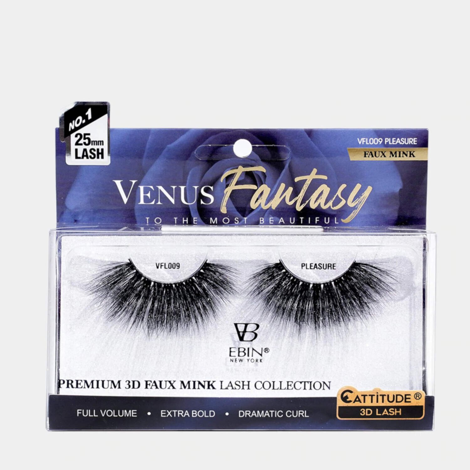 Venus Fantasy 25mm Faux Mink 3D Lashes - Pleasure EBIN NEW YORK