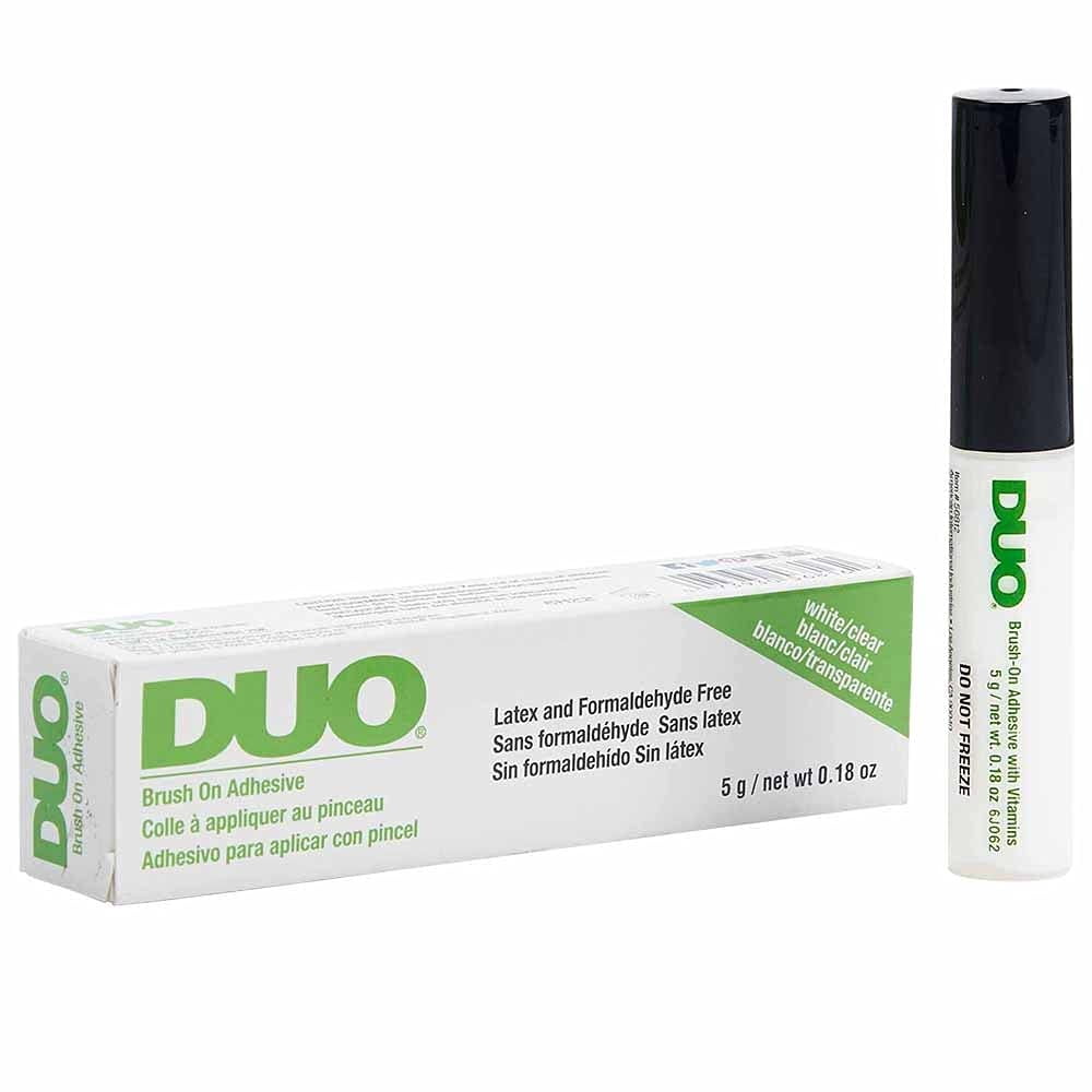 Duo Brush-On Strip Lash Adhesive Clear with Vitamins A, C & E, Clear, 0.18 oz, 1-Pack DUO