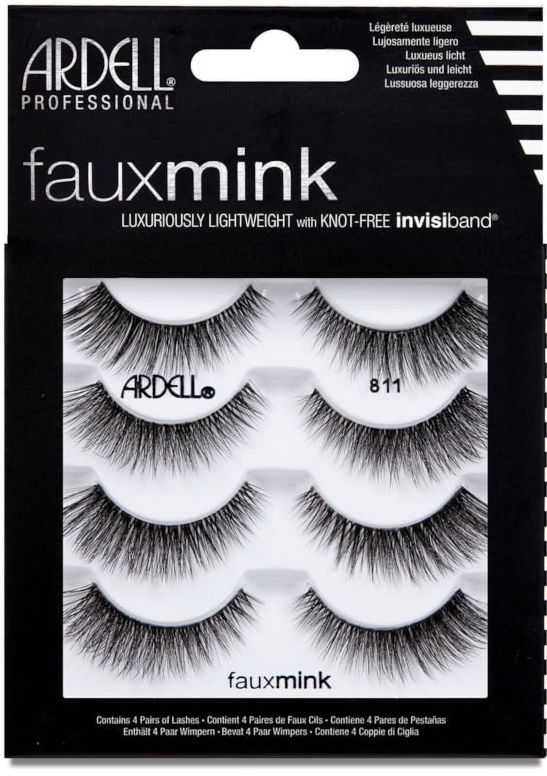 Ardell Faux Mink Luxuriously Light False Eye Lashes, #811 ARDELL