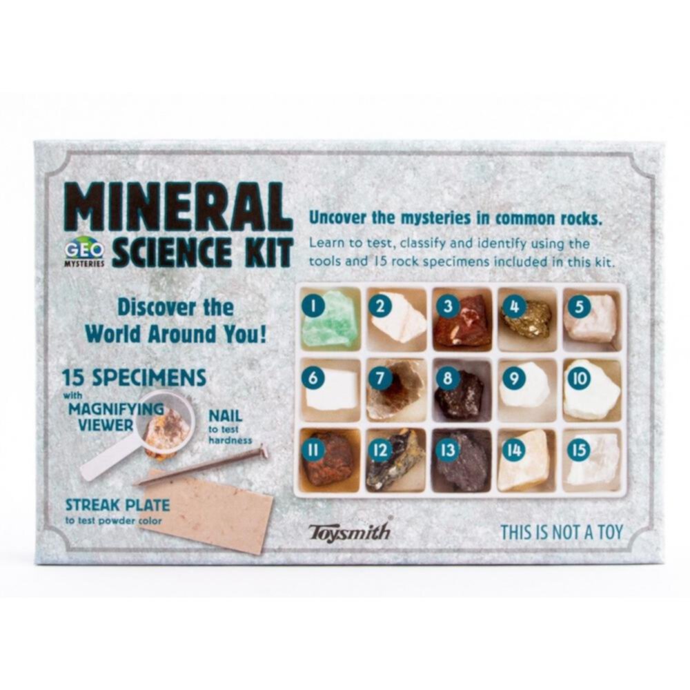 Toysmith Mineral Science Kit, Children 8+ years TOYSMITH