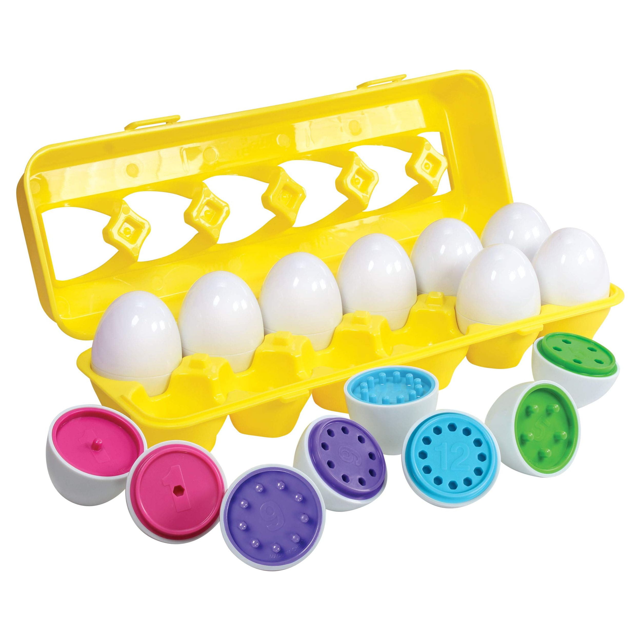 Kidzlane Count and Match Egg Set Toddler Toys, Preschool Educational Color and Number Recognition Skills Learning Toys Kidzlane