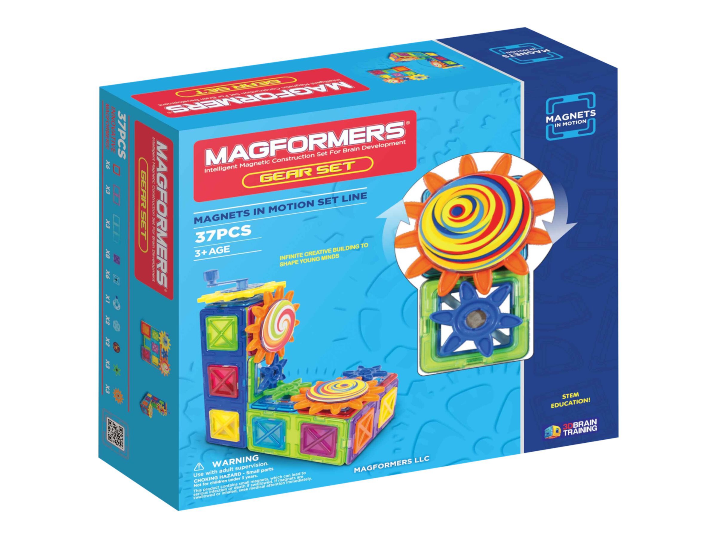 Magformers Magnets in Motion 37-Piece Gear Set Magformers