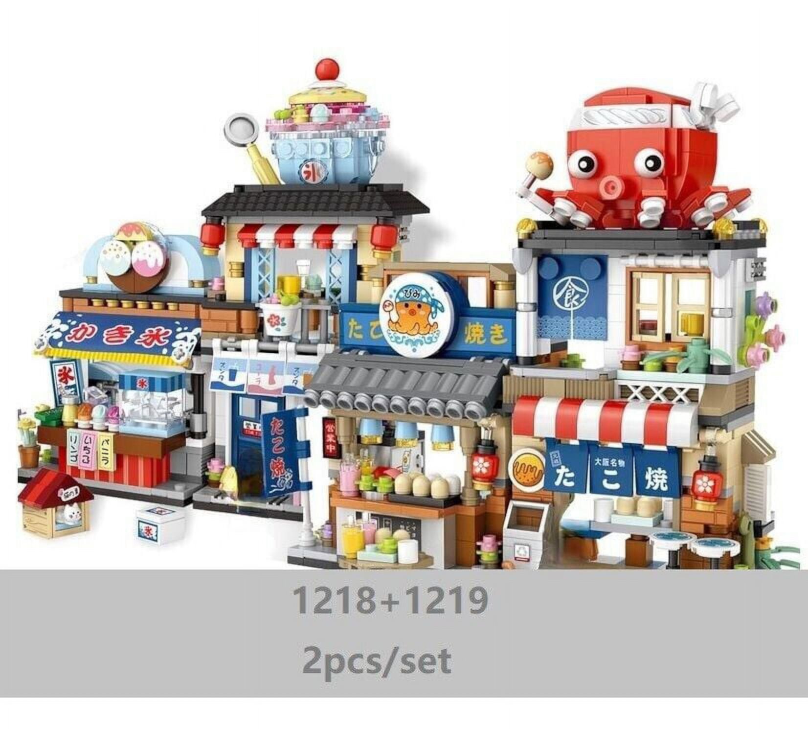 LOZ mini Blocks Kids Building Toys Bricks Snack Bar Girls Gift 1218 1219 LOZ