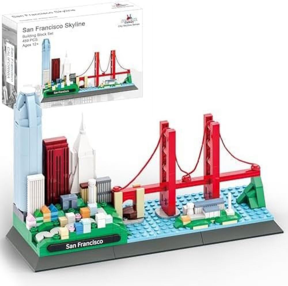 Apostrophe Games San Francisco Skyline Building Block Set (459 Pieces) Features Golden Gate Bridge and More Apostrophe Games