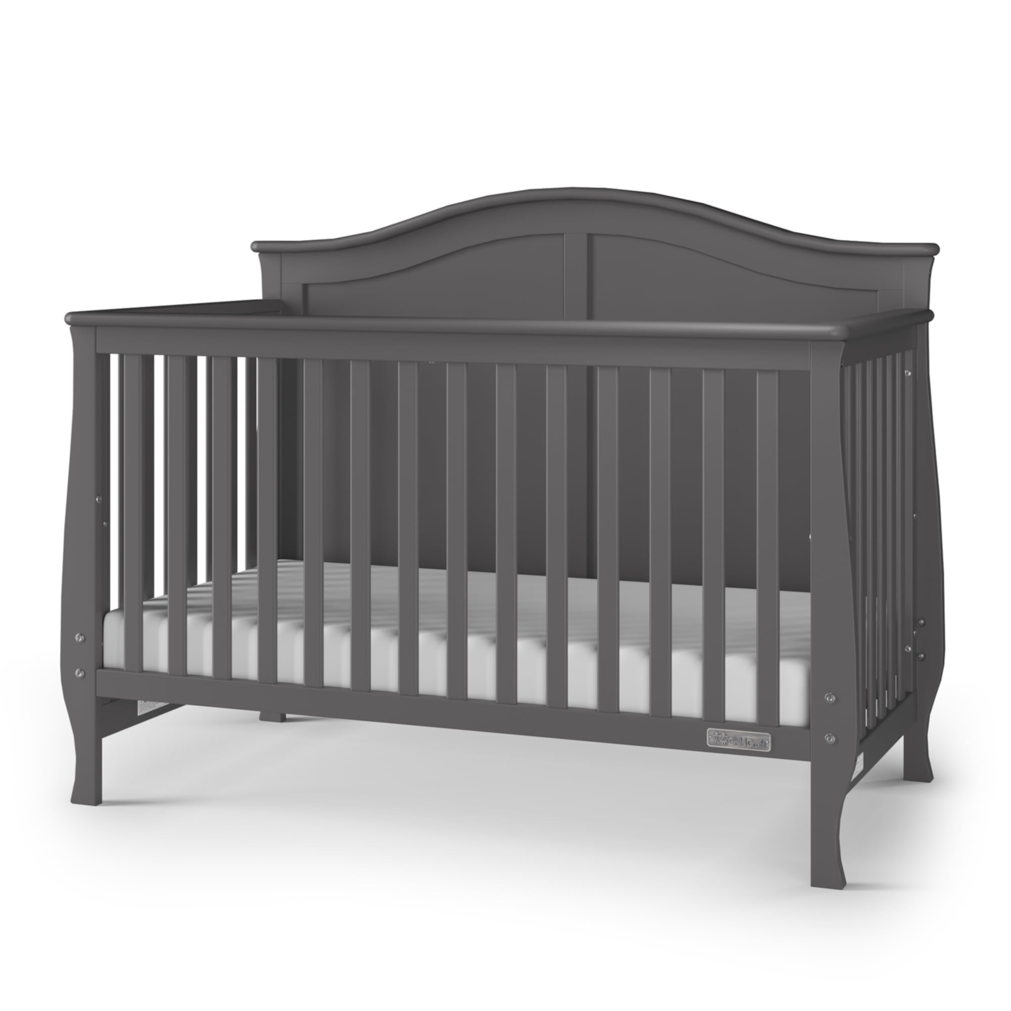 Child Craft Camden 4-in-1 Convertible Baby Crib, Slate Child Craft