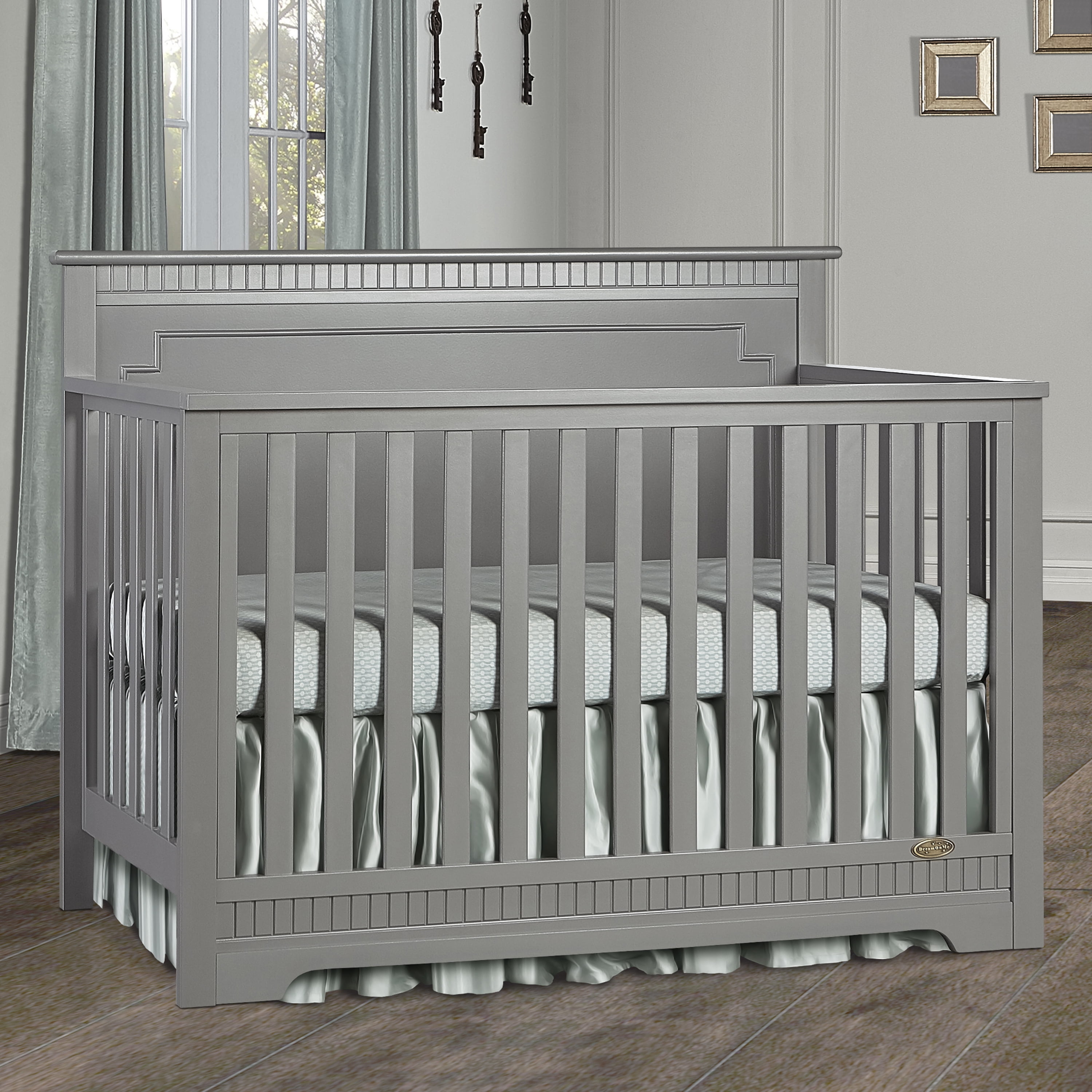 Dream On Me Morgan 5 in 1 Convertible Crib, White Dream On Me