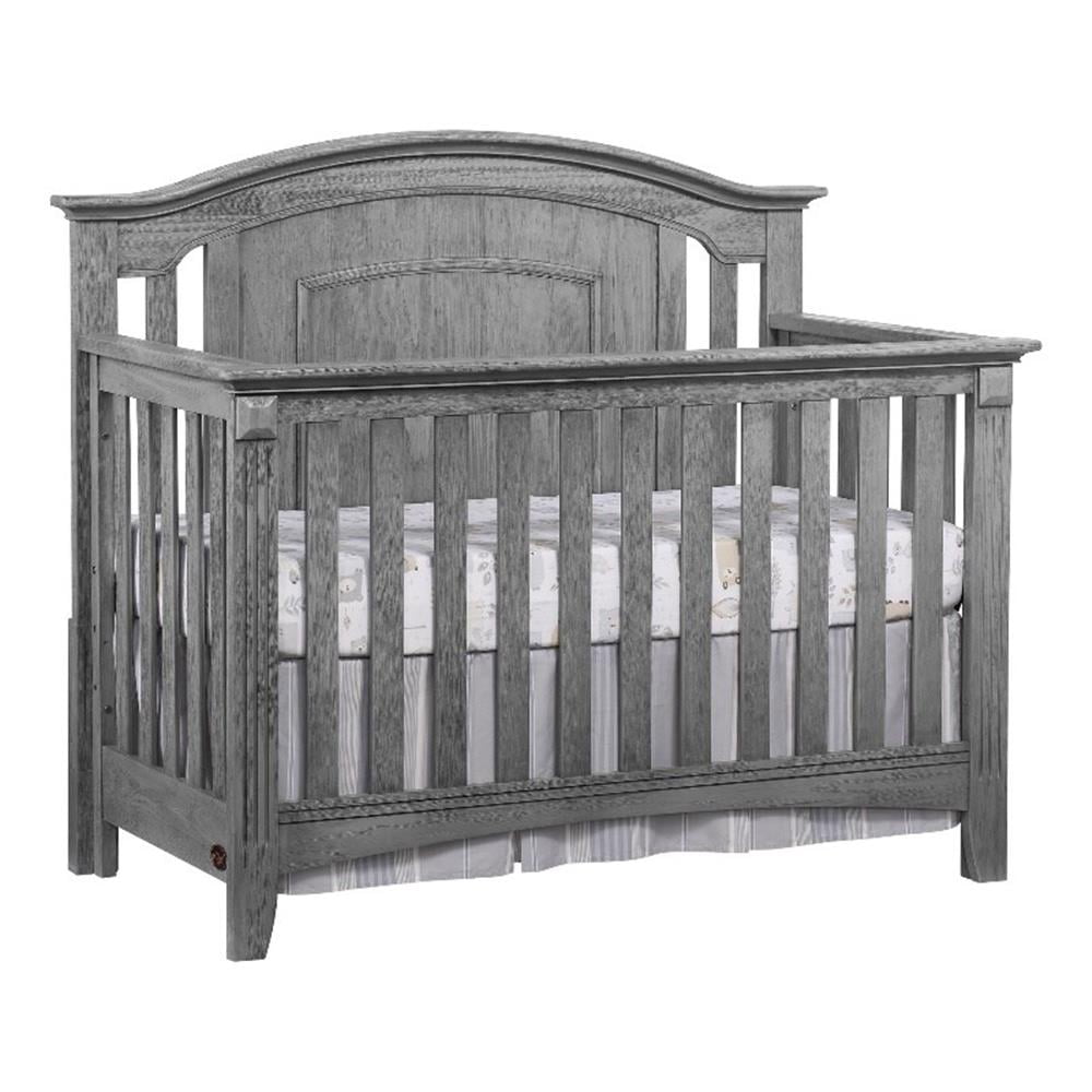 Oxford Baby Willowbrook 4-in-1 Convertible Crib, White, GREENGUARD Gold Certified, Wooden Crib Oxford Baby