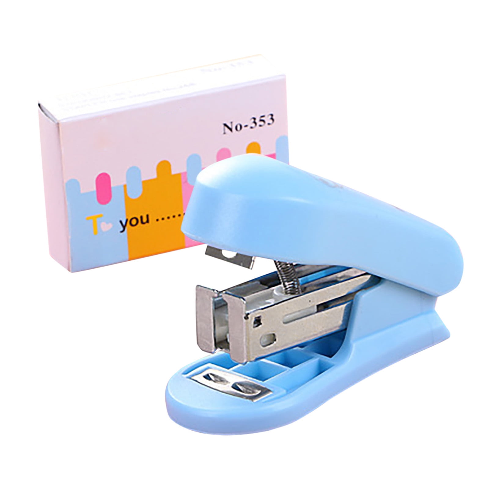 SUSHANG Office Mini Stapler for Desk Mini Small Stapler Useful Mini Stapler Staples Set Office Binding Gift for Student or Office Use SUSHANG