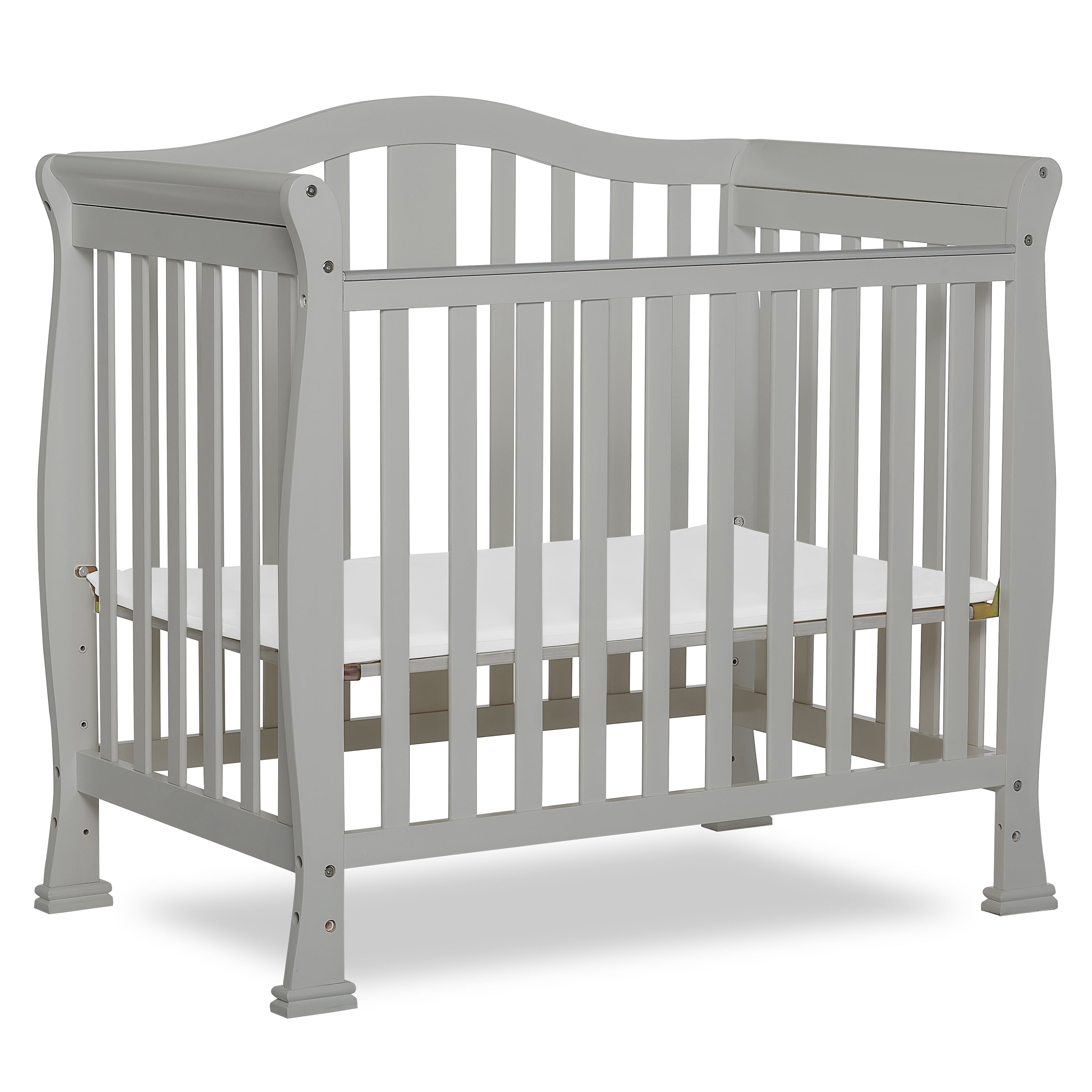 Dream On Me Naples 4-in-1 Convertible Mini Crib White Dream On Me