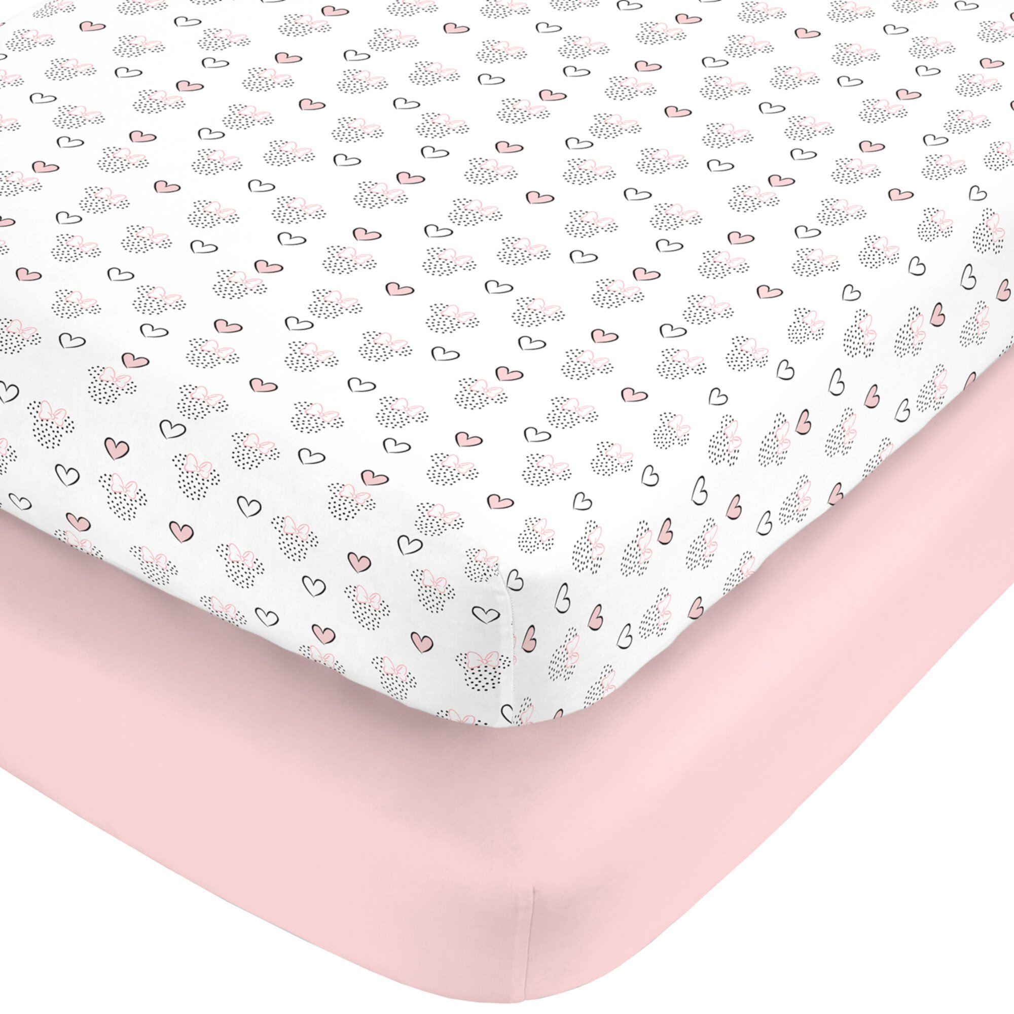 Disney Minnie Hearts 2-Pk Crib Sheets Disney