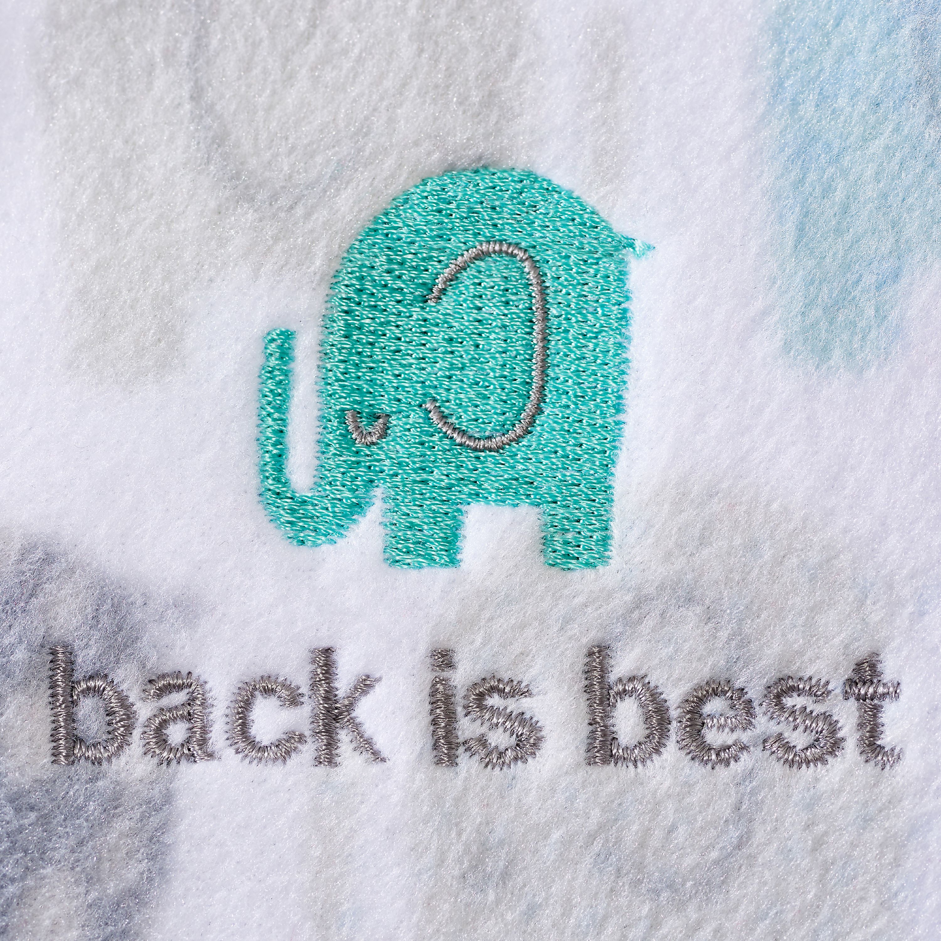 Halo® Sleepsack® Wearable Blanket, Micro-Fleece, Elephant Texture, Infant Boys, Small, 0-6 Months Halo