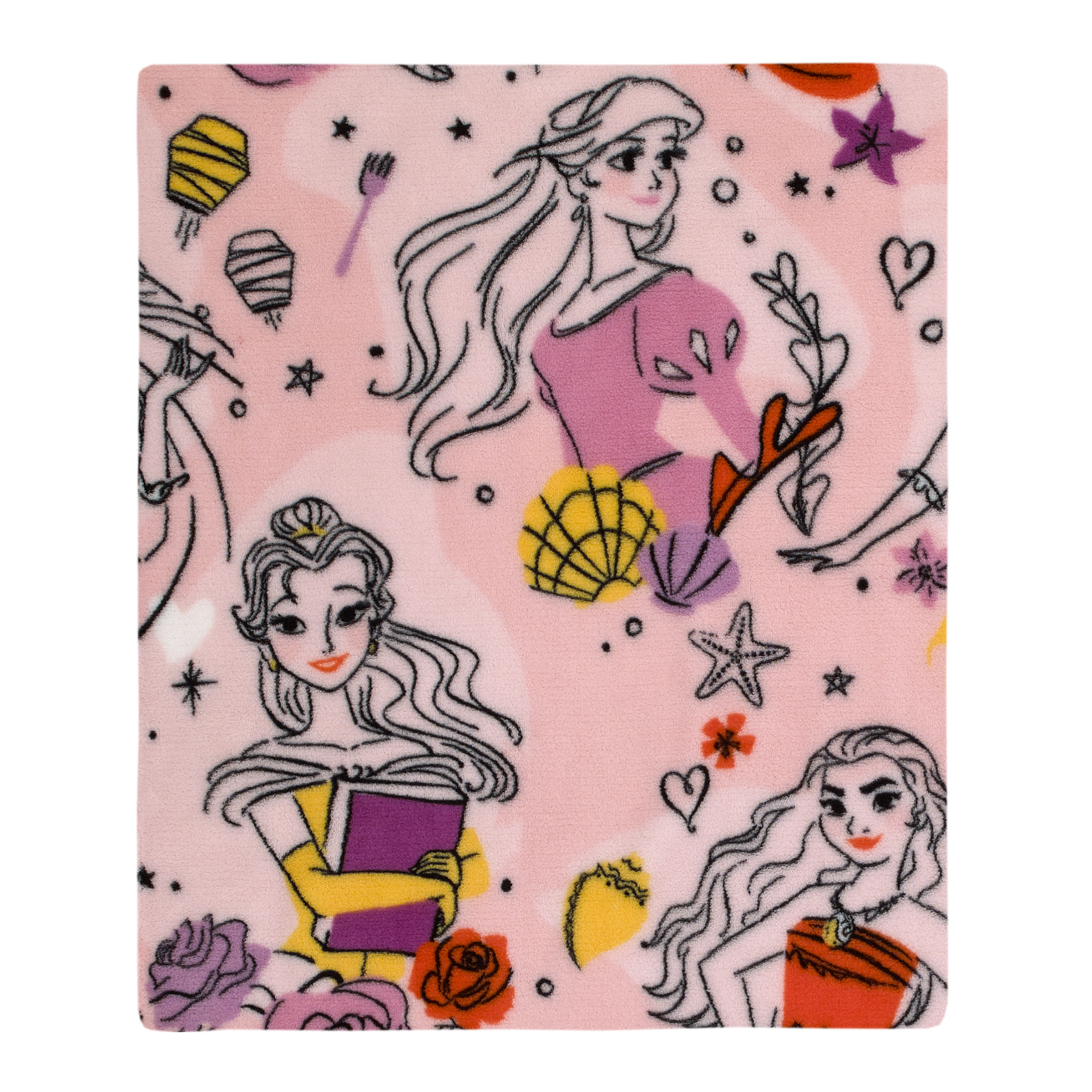 Disney Princess Bold As Ever Pink Toddler Blanket Disney