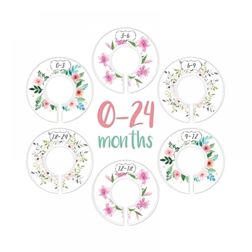 Baby Clothing Segmentation Cards Infant Toddler Closet Divider Baby Boys Girls Wardrobe Classification Sheets Clothing Plastic Divider Rings Left Wind