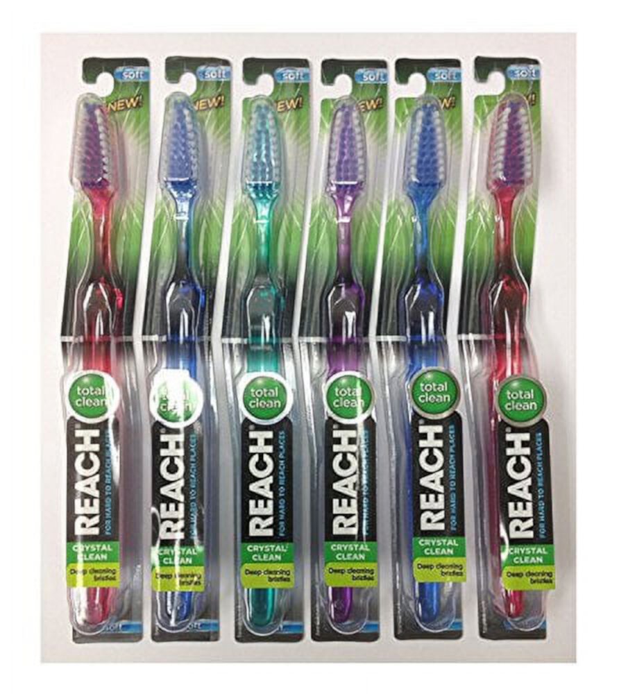 Reach Toothbrush Crystal Clean Soft #10, 1 Count 6) Reach