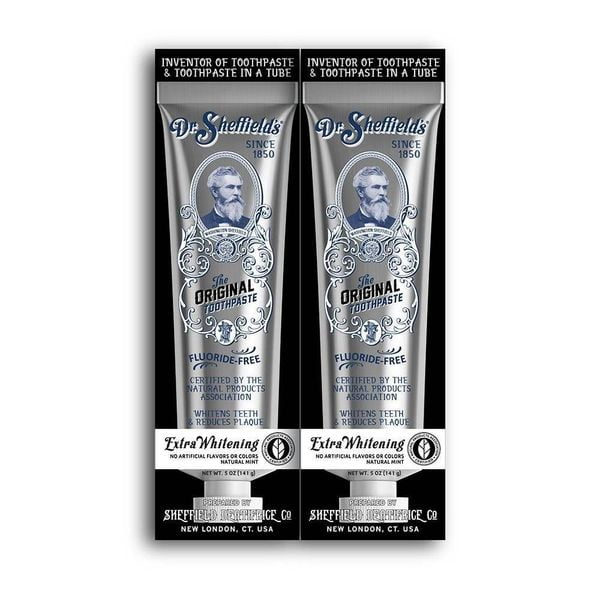 Dr. Sheffield's Certified The Original Extra Whitening Toothpaste Twin Pack Dr. Sheffield's