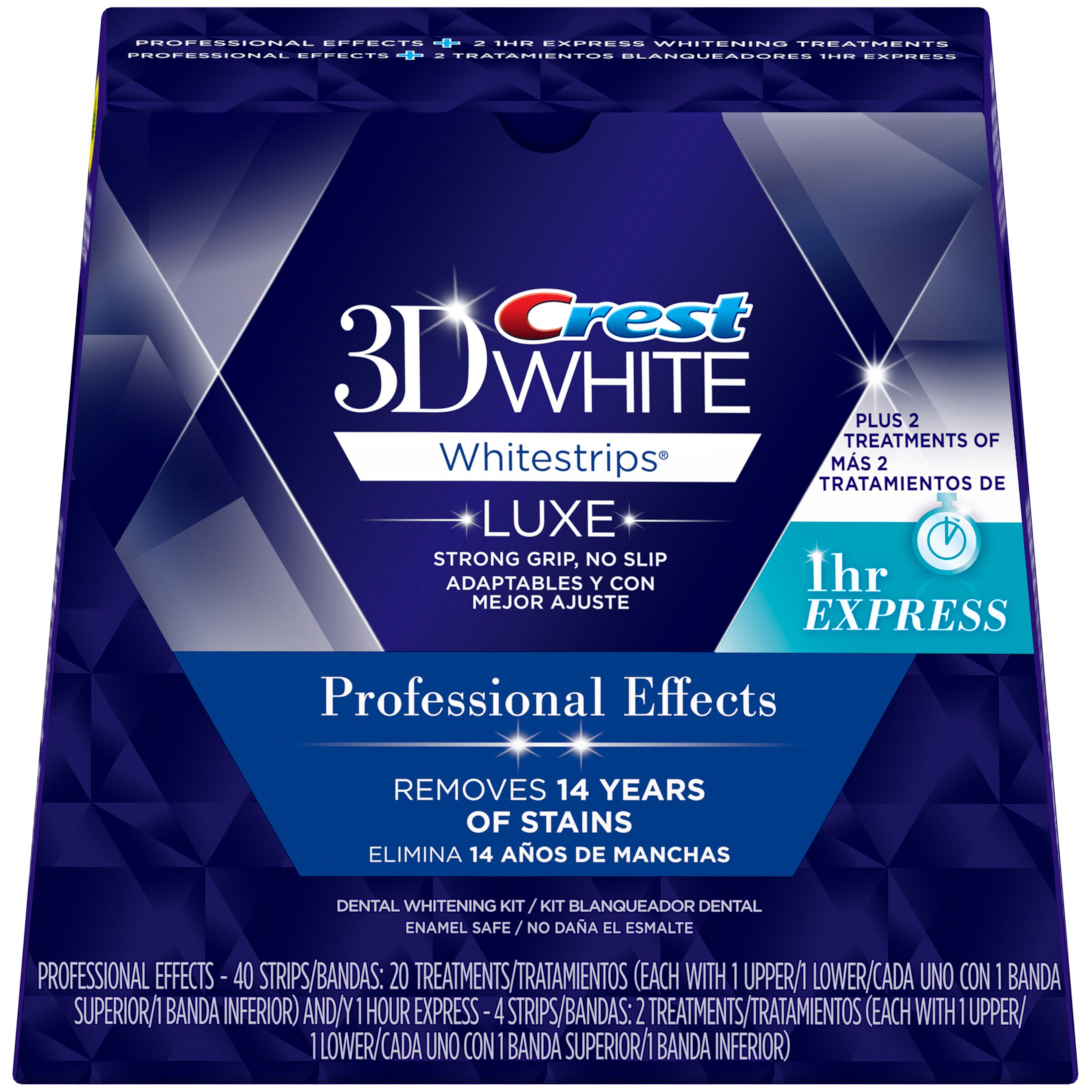 Crest 3D Whitestrips, Professional Effects, Teeth Whitening Strip Kit, 44 Strips (22 Count Pack) Crest