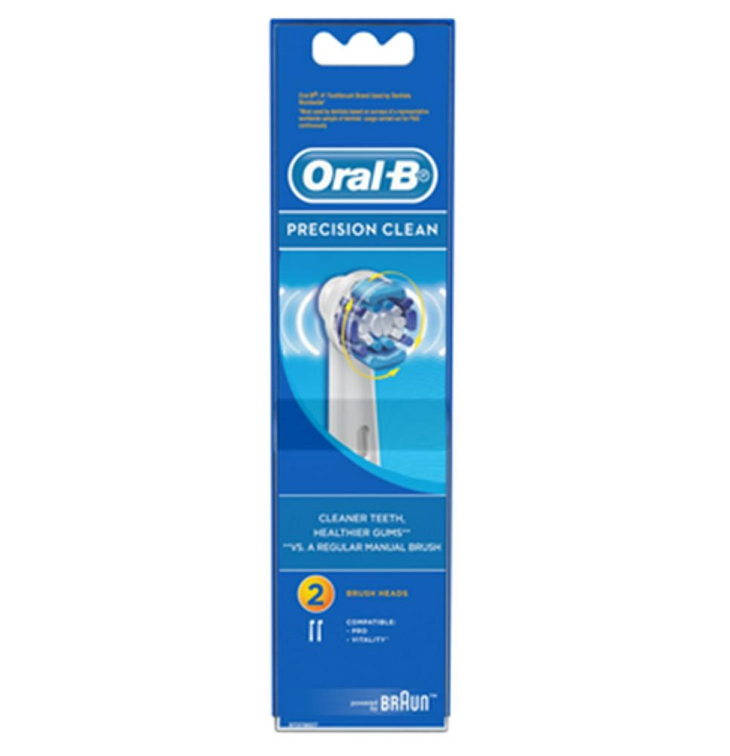 Oral-B Precision Clean Electric Toothbrush Replacement Brush Heads, 2 ct Oral-B