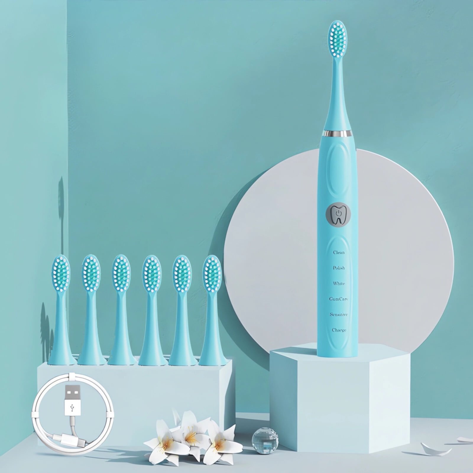 Household Toothbrush Electric Soft Bristle Electric Toothbrush Rechargeable Adult Electric Toothbrush ZhenYou