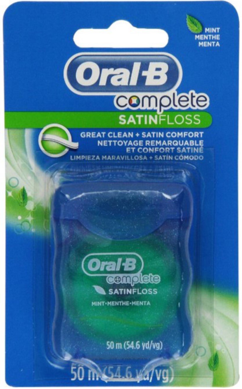 Oral-B SATINfloss Fresh Mint 55 Yards (Pack of 6) Oral-B