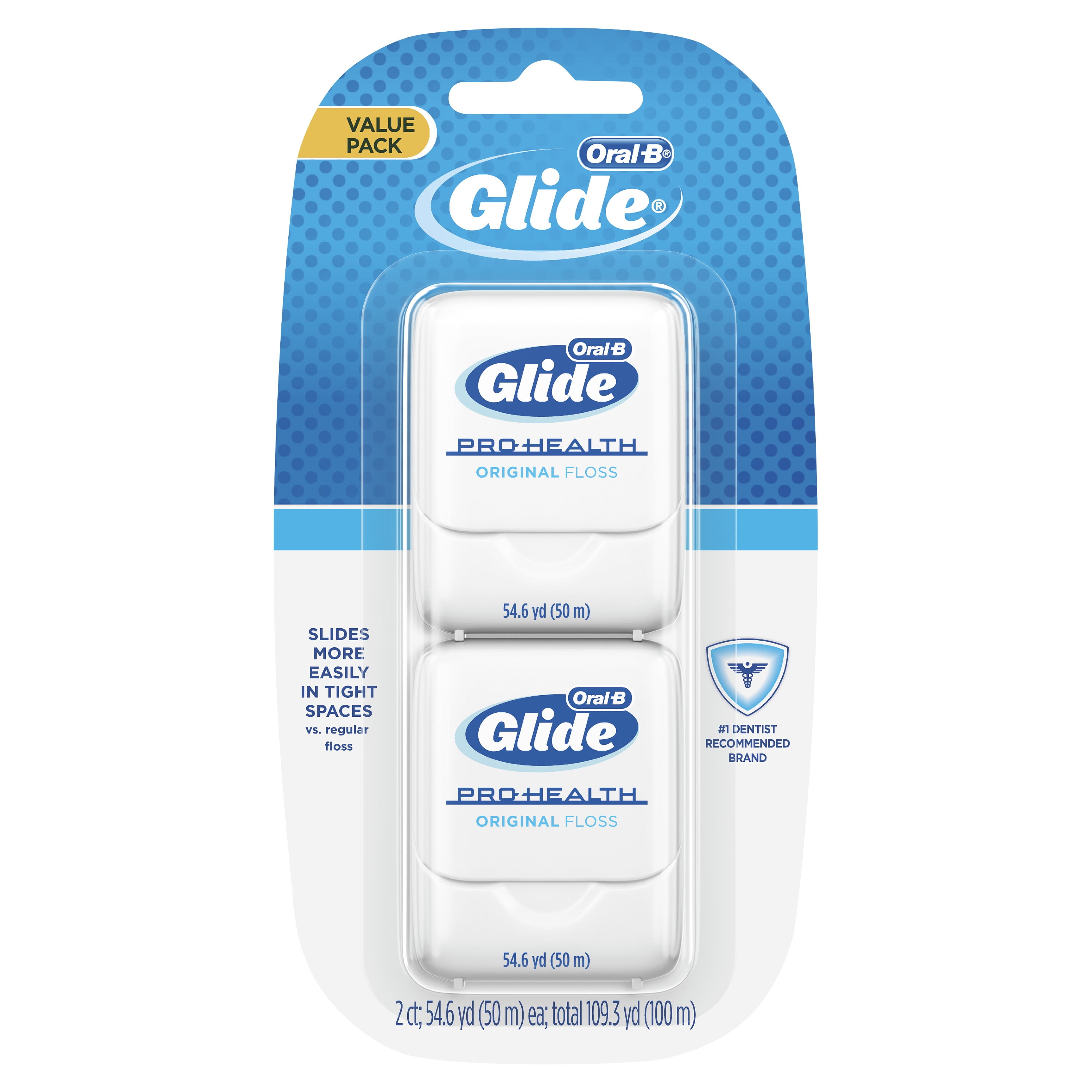 Oral-B Glide Pro Health Original Dental Floss, 50 m, 2 Pack Oral-B