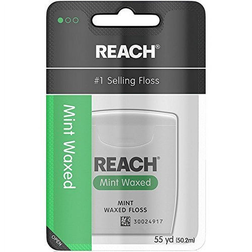 Reach Mint Waxed Dental Floss, 55 Yards Reach