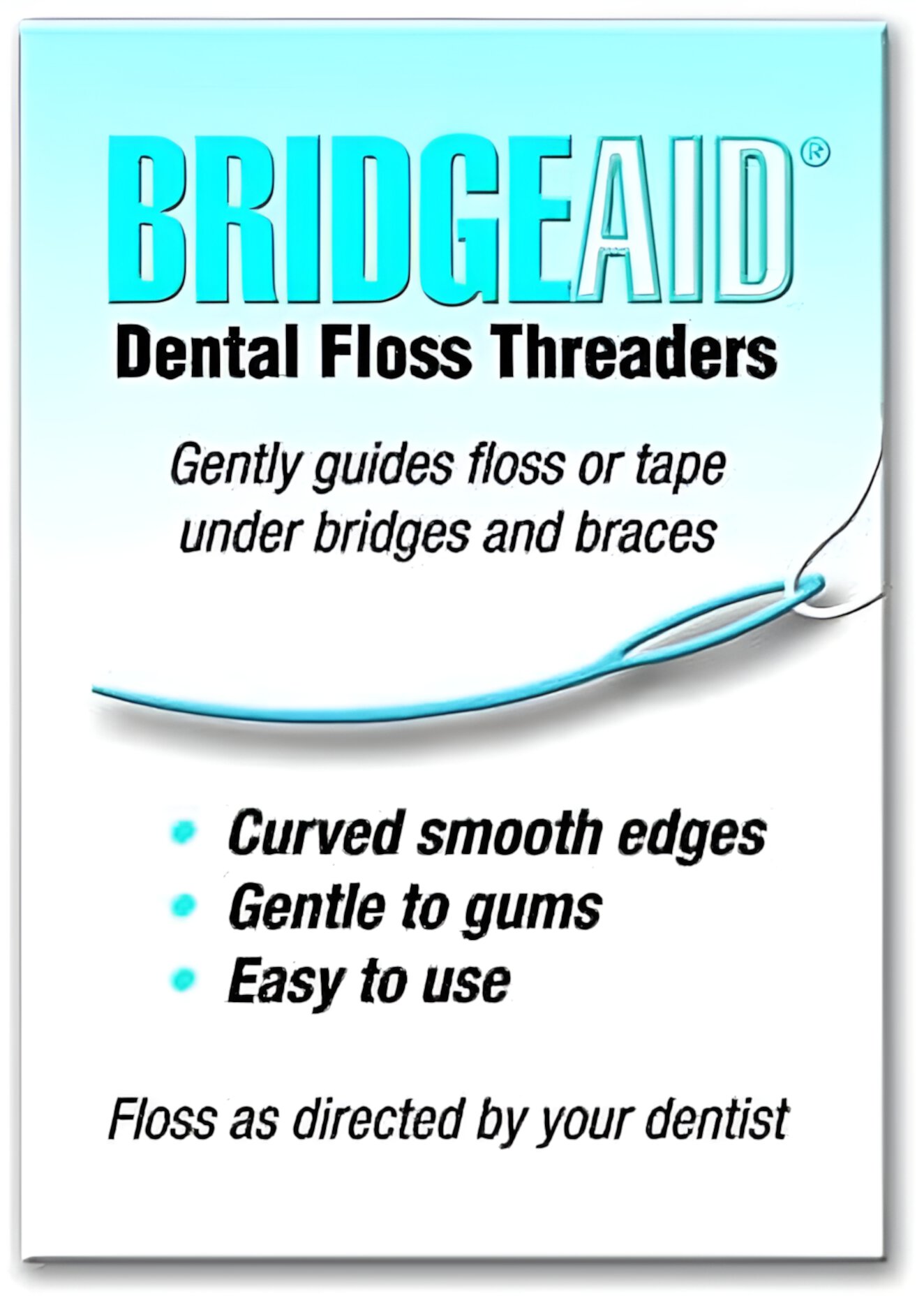 BridgeAid Dental Floss Threaders (1 Pack of 50 threaders each ) BridgeAid