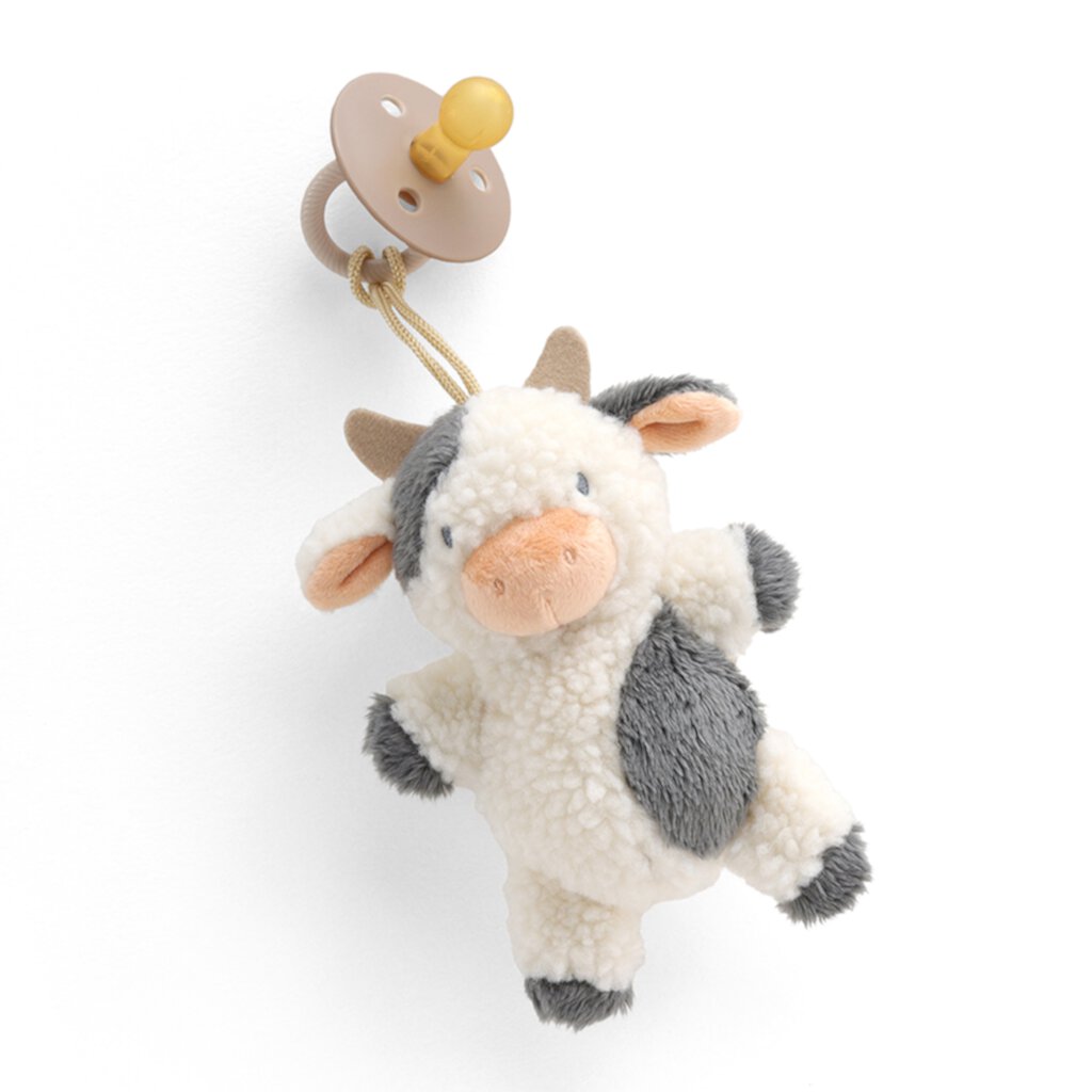 Bitzy Pal Cow with Natural Rubber Pacifier Itzy Ritzy