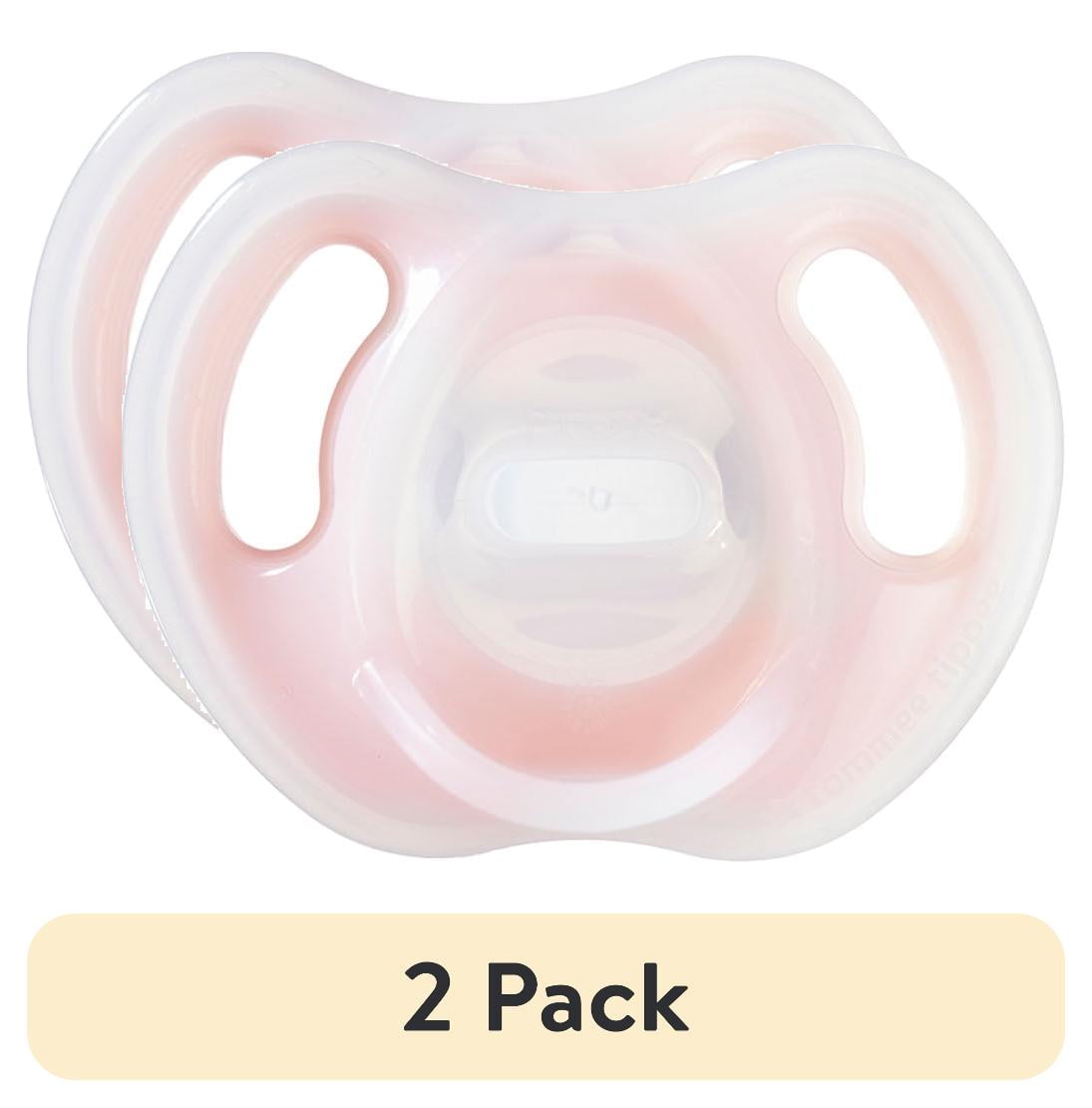 (2 pack) Tommee Tippee Ultra-Light Silicone Pacifiers | 0-6m, 2 Count | Includes Sterilizer Box Tommee Tippee