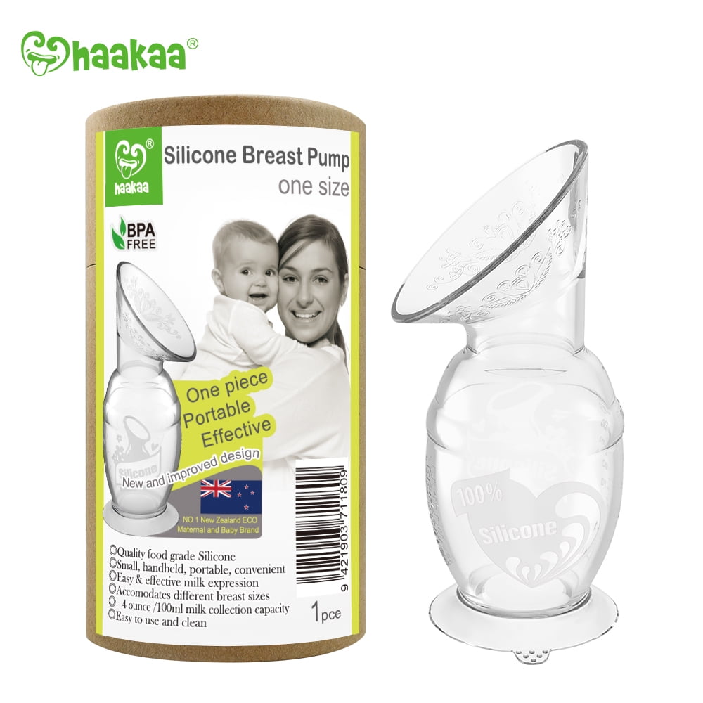 Haakaa Silicone Breast Pump with Suction Base 4 oz, 1 pk Haakaa