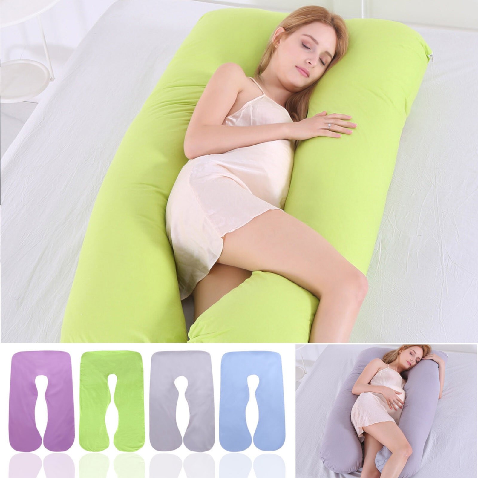 mtvxesu Pregnancy Pillow, U-Shaped Maternity Pillow Pillow Cover Washable Removable Maternity Pillow Cover Maternity Pillow Mtvxesu